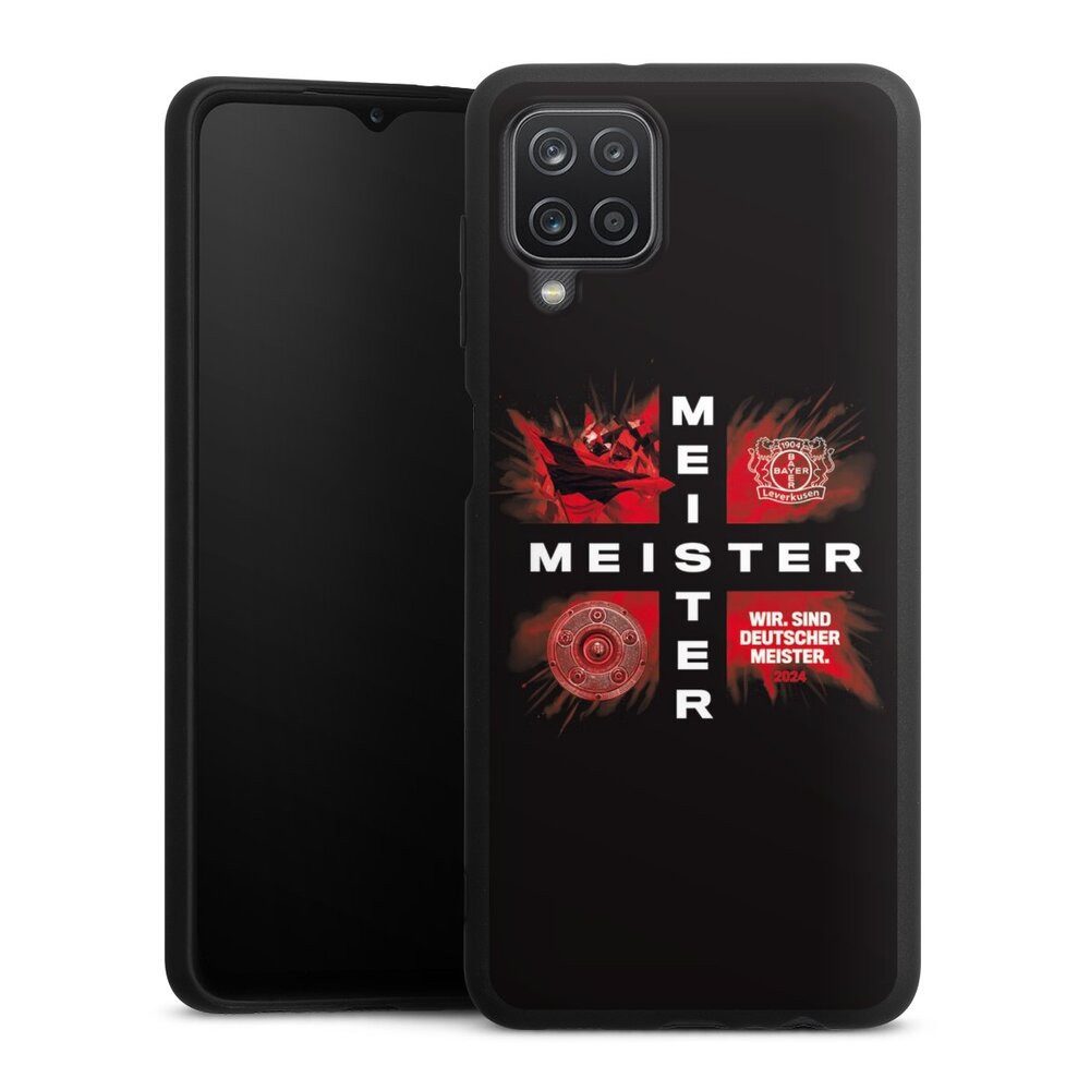 DeinDesign Handyhülle Bayer 04 Leverkusen Meister Offizielles Lizenzprodukt, Samsung Galaxy A12 Silikon Hülle Premium Case Handy Schutzhülle