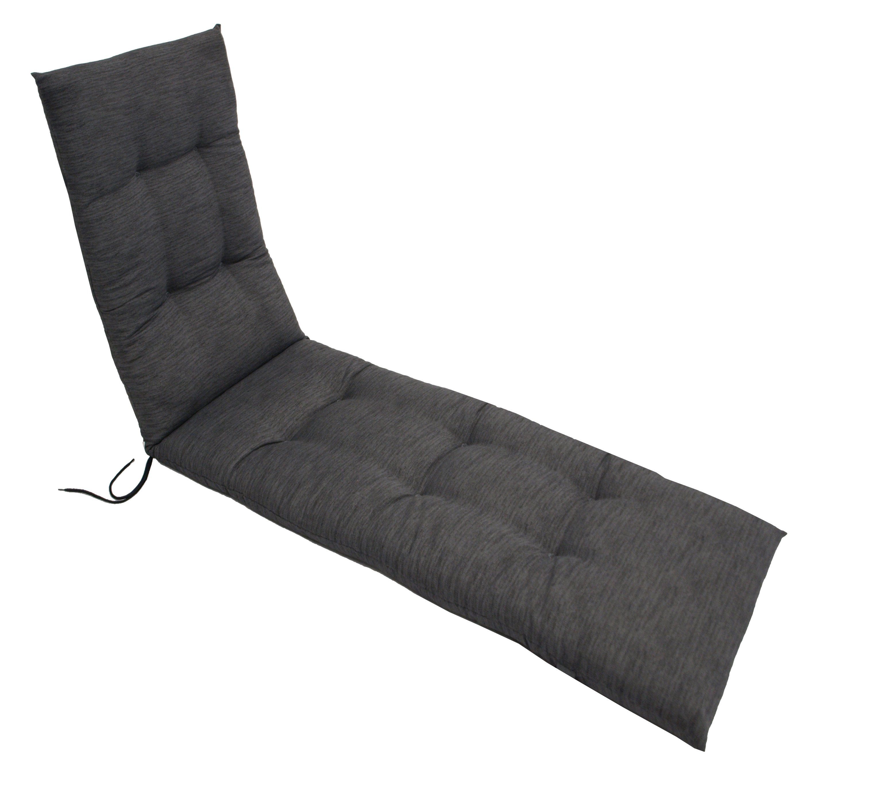 DEGAMO Liegenauflage ARIZONA, (1 St), für Deckchairs, 46x175cm, anthrazitfarben