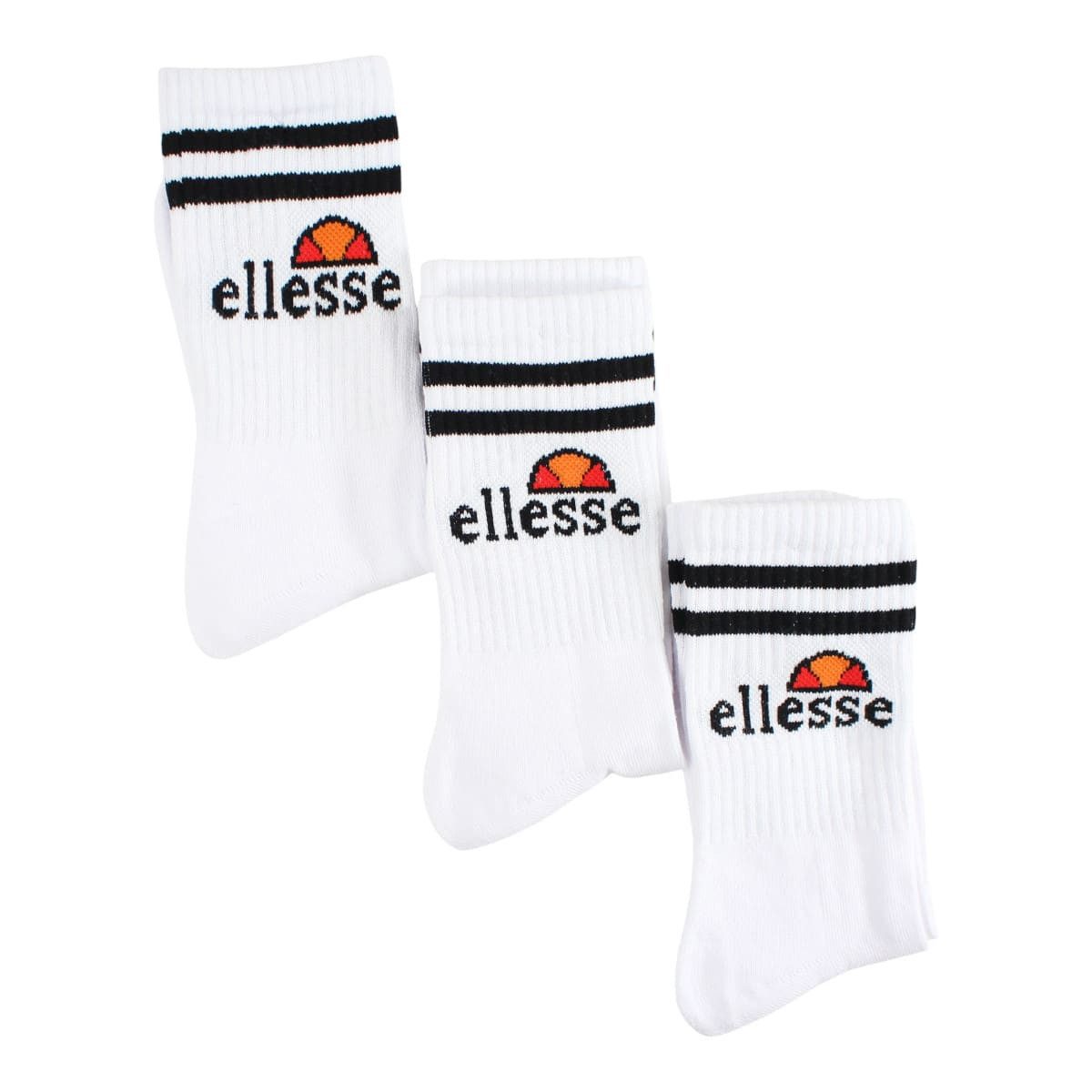 Ellesse Tennissocken 3x Sportsocken Ellesse 39/42 43/46 Weiße Socken 3 Paar Ellesse Sportsocken