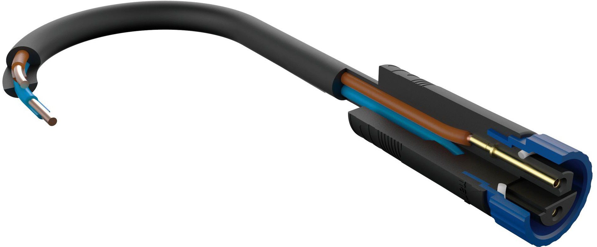 Paulmann Outdoor Plug&Shine 2m IP68 Lampen-Verbindungskabel, (200 cm), 1 in - 2 out