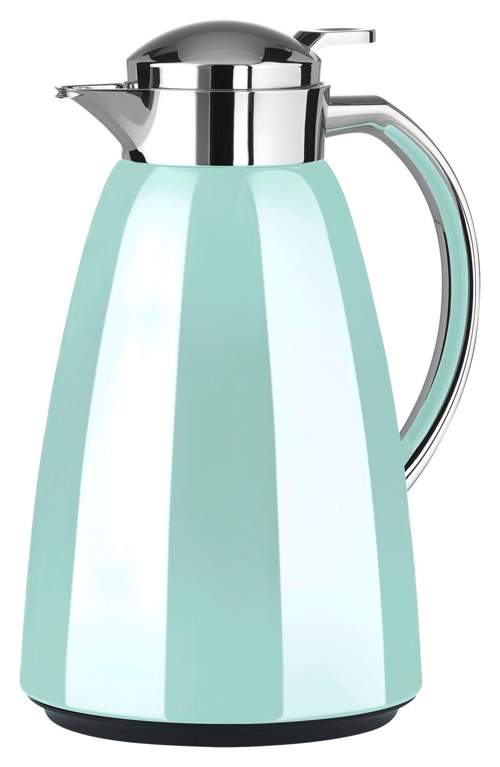 Emsa Isolierkanne CAMPO, Pastellmint, 1 Liter, Edelstahl, 1,00 l, Isolierkolben aus Glas