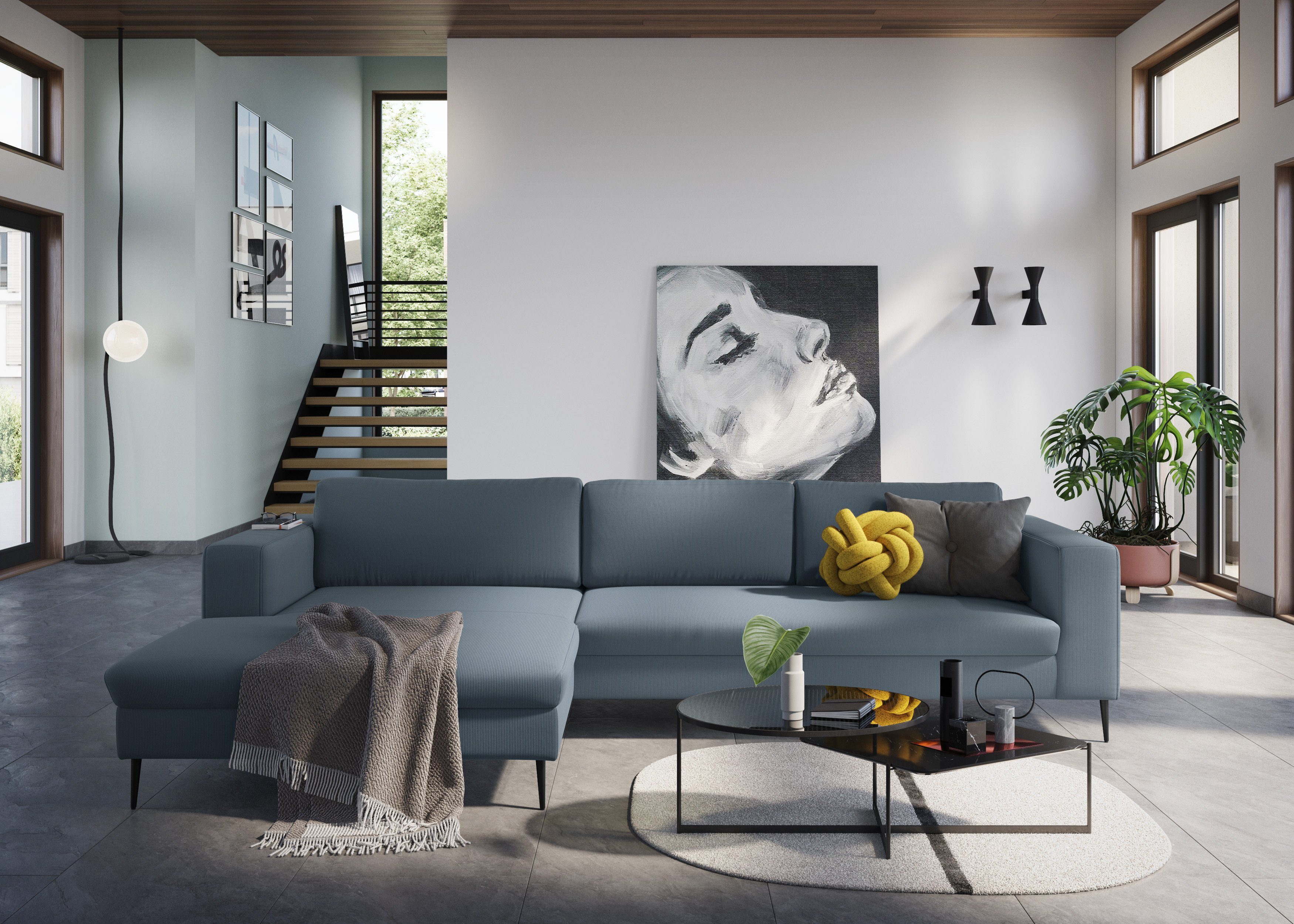 DOMO collection Ecksofa Modica, zeitlos und günstig online kaufen