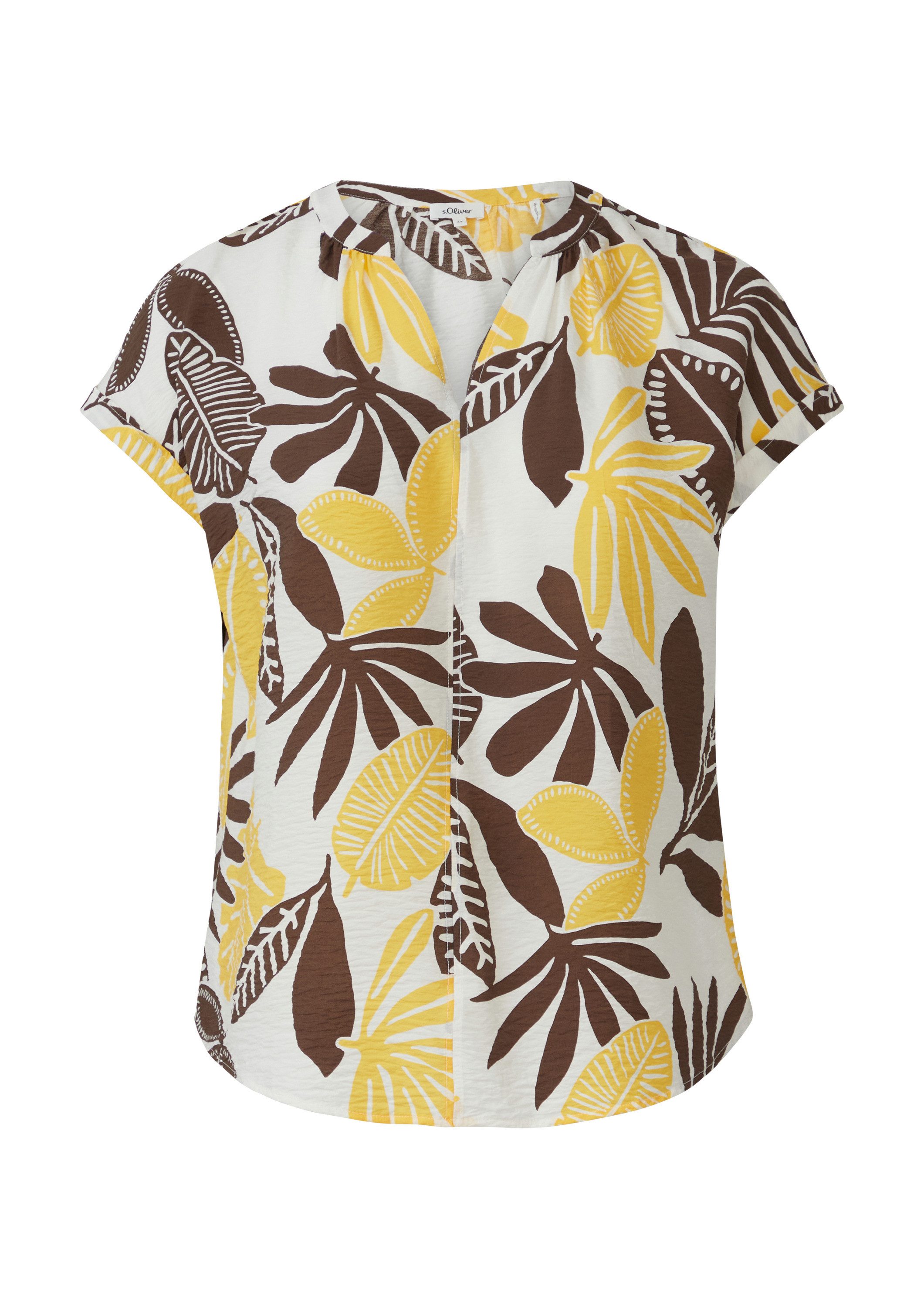 s.Oliver Blusentop Bluse Strukturierte Bluse mit Raff-Details günstig online kaufen