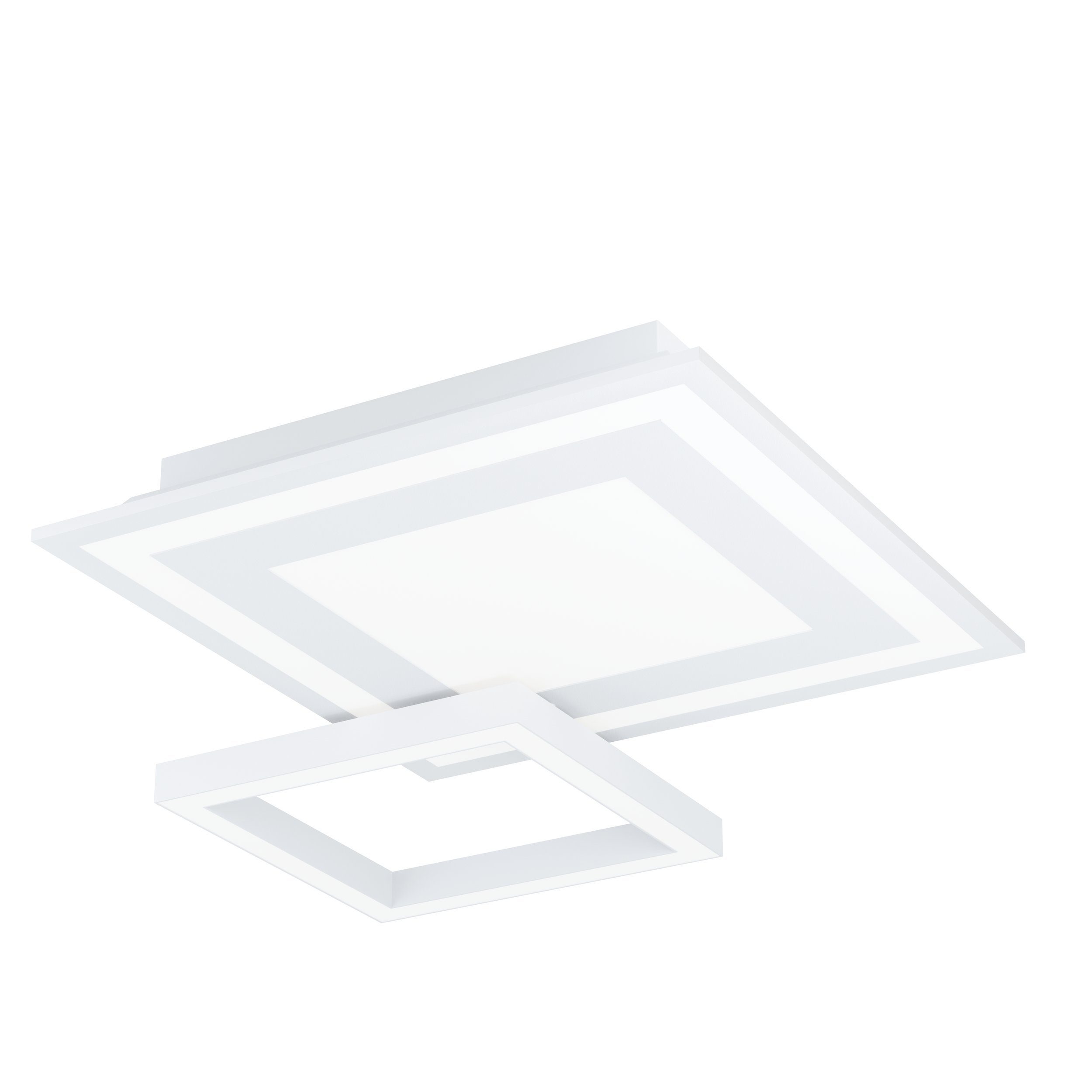EGLO LED Deckenleuchte Savatarila-c, Leuchtmittel inklusive, Deckenlampe in Weiß, Farbtemperaturwechsel, RGB, dimmbar, 45 cm