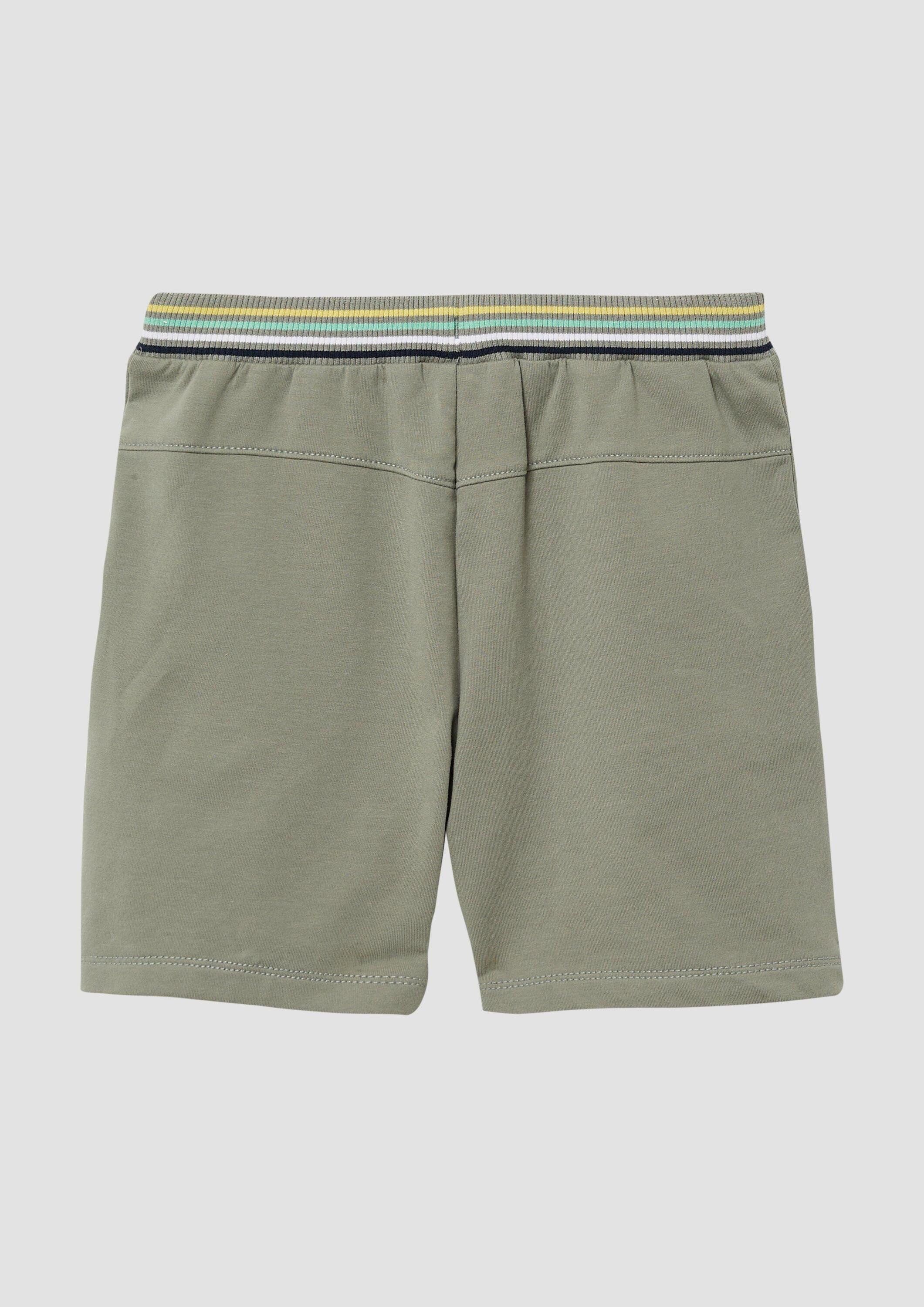 s.Oliver Shorts Leggings Sweat-Bermuda mit Wide Leg und Kontrastdetails