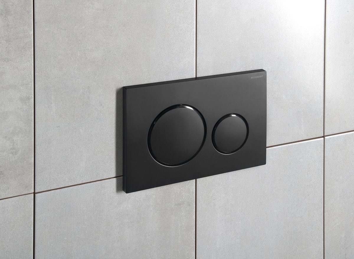 GEBERIT Betätigungsplatte SIGMA20 Betätigungsplatte für 2-Mengen-Spülung, Easy-to clean, Geberit-115-882-16-1