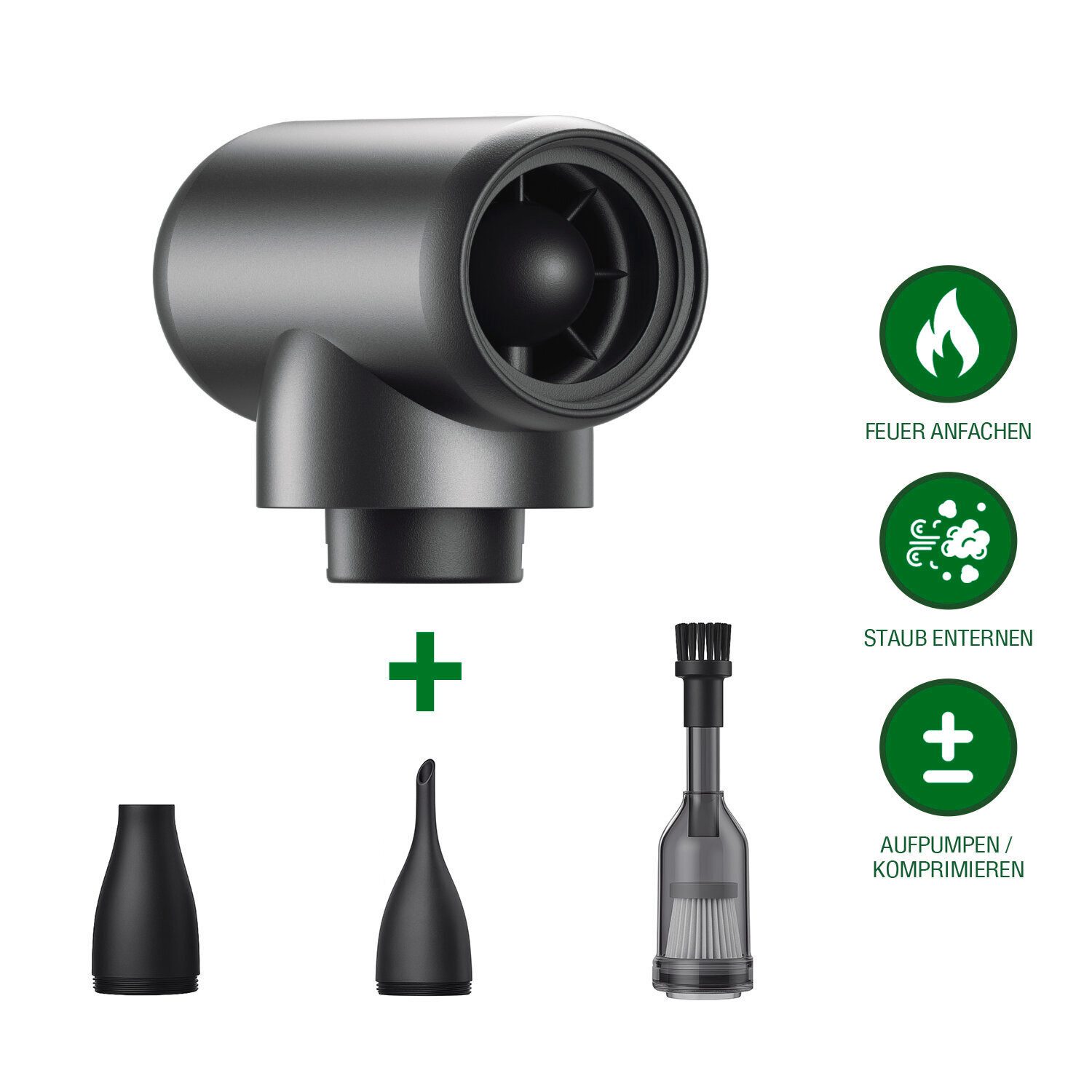4smarts Akku-Gebläse Outdoor SnapOn JetFan, (Zubehör, Der SnapOn JetFan benötigt die SnapBase PowerUnit als Energiequelle), ohne Akku und Ladegerät