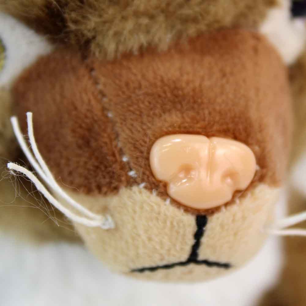 BEMIRO Kuscheltier Luchs Kuscheltier mit Glitzeraugen - ca. 23 cm (1-St)