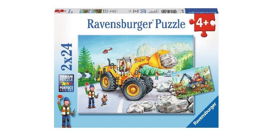 Puzzle Peppa A Scuola 2 X 24 Pezzi Per Bambini 4+ Anni, Ravensburger, Multicolore, 26x18 Cm - 2