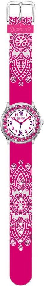 Scout Quarzuhr The Darling collection, 280381002, Glitzer, ideal auch als  Geschenk, Wunderschöne Armbanduhr für Mädchen
