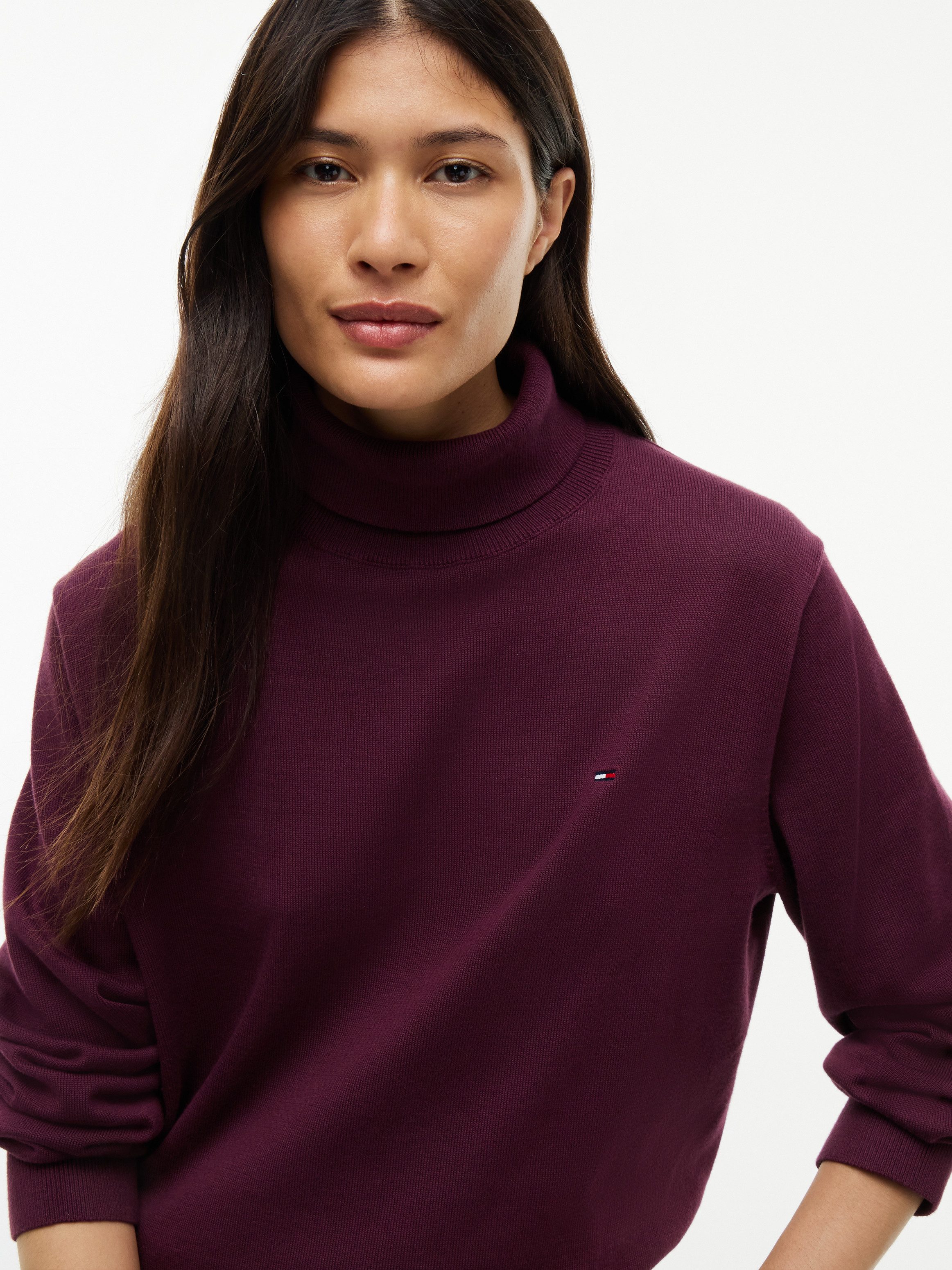 Tommy Jeans Rollkragenpullover TJW ESSENTIAL TRTLNK SWEATER Baumwolle