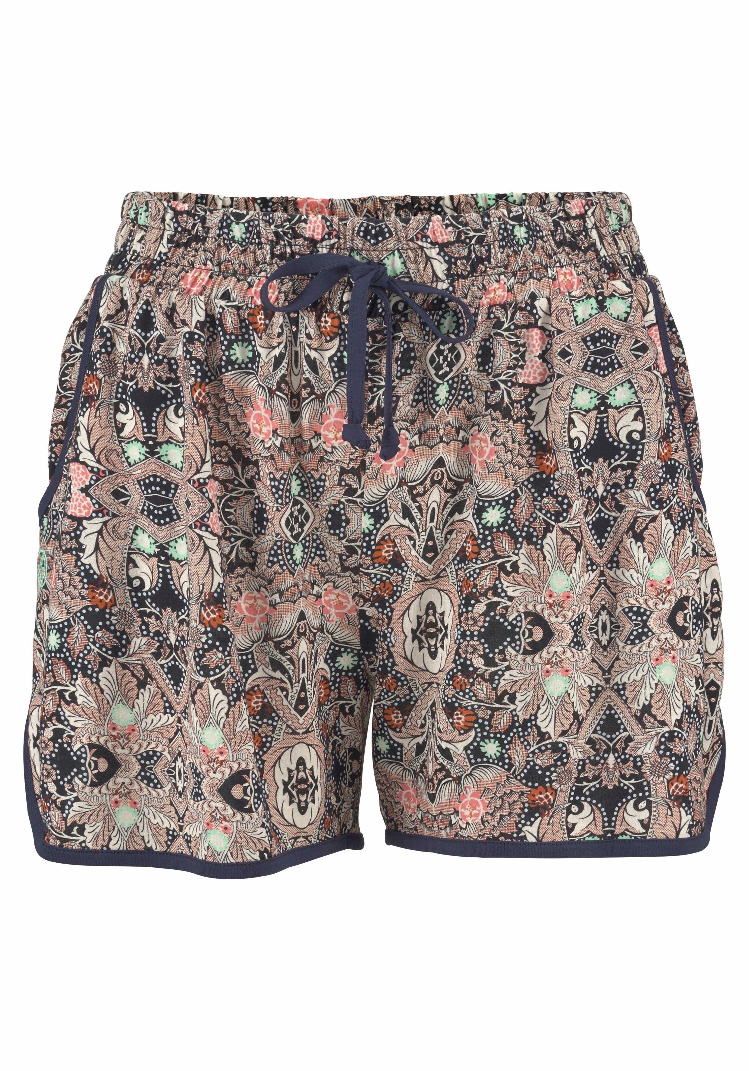 s.Oliver Strandshorts mit Ethnodruck und Taschen, günstig online kaufen