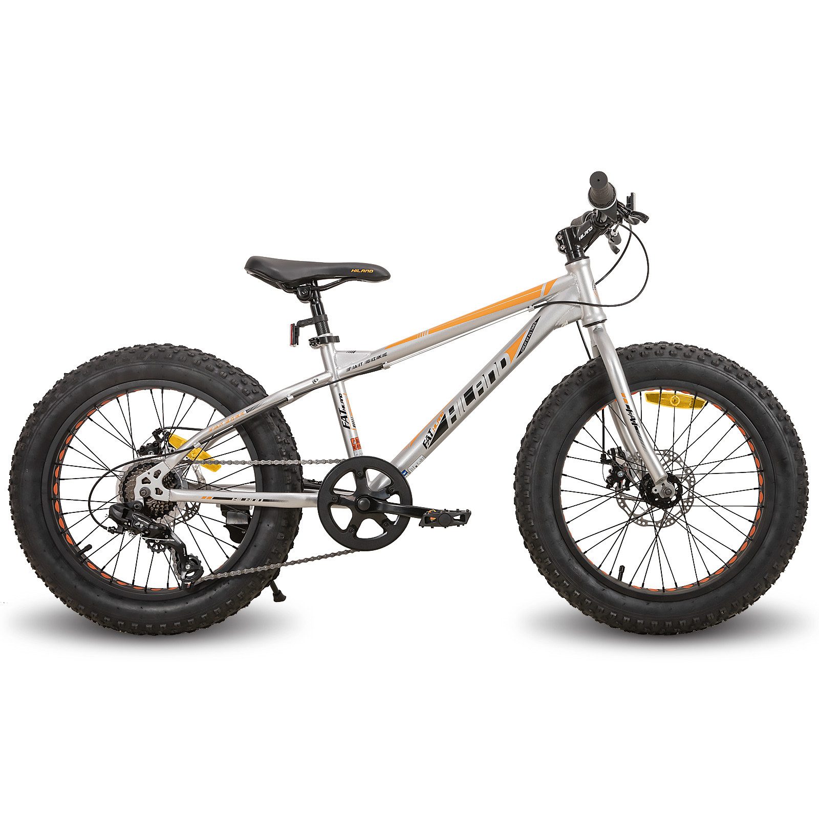 HILAND Fatbike 20 24 26 Zoll Kinder Fat Tire Fahrrad für Jungen Mädchen, Kinderfahrrad 7-Gang, Doppel scheibenbremse Kinder Mountainbike