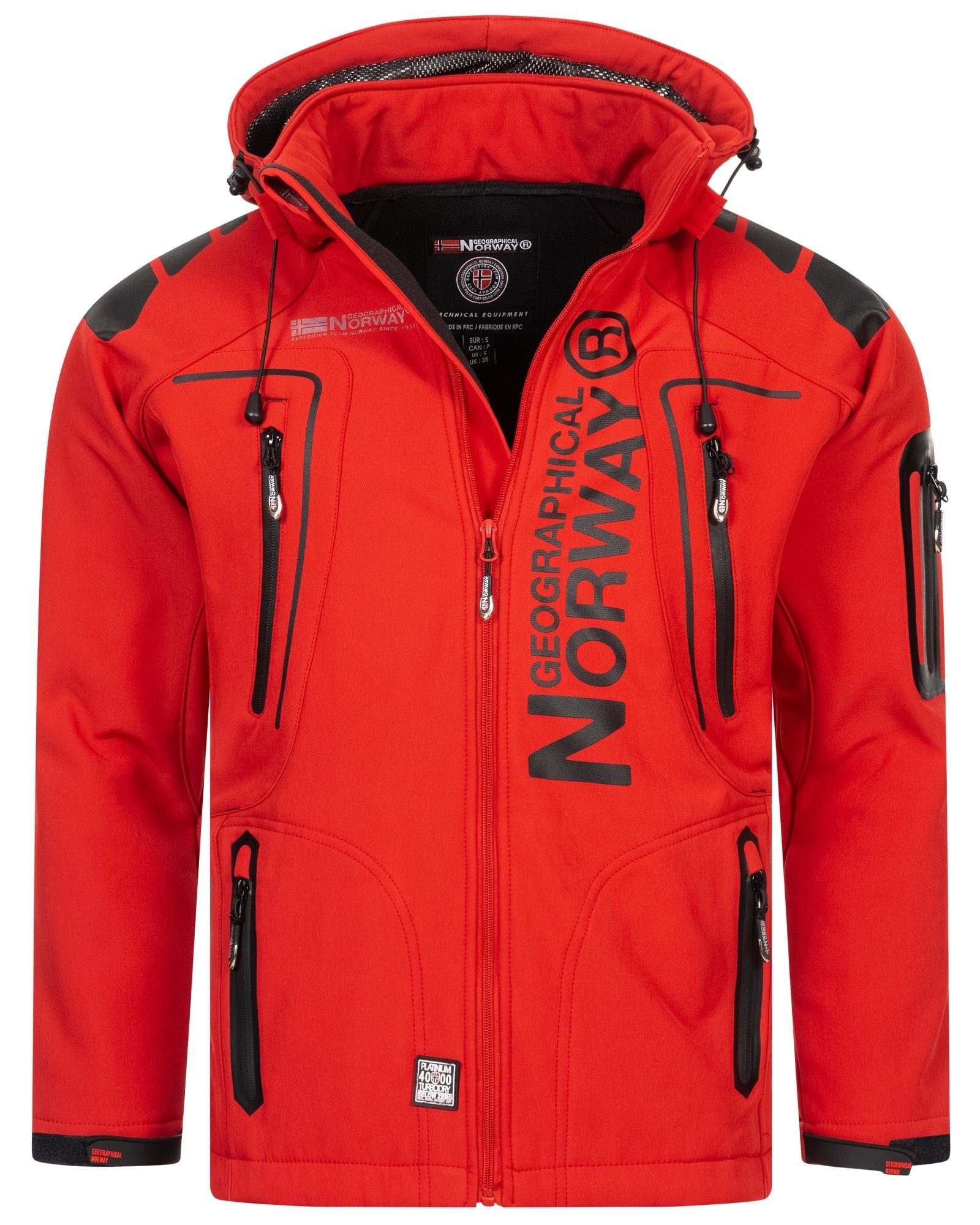 Geographical Norway Softshelljacke Herren Herbst Winter Jacke Softshell Regen Outdoor Übergangsjacke