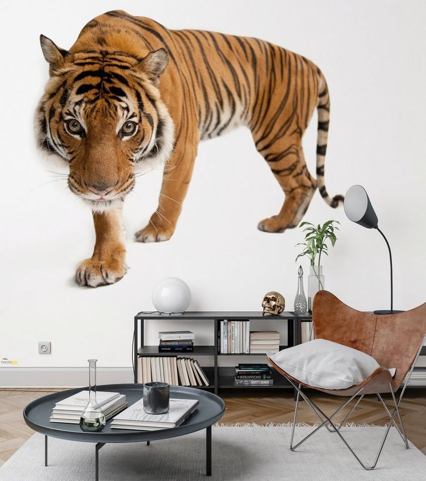 Komar Vliestapete »Tiger«, glatt, bedruckt, realistisch, (6 St), 300 x 280 cm (Breite x Höhe) - 6 Bahnen-HomeTrends