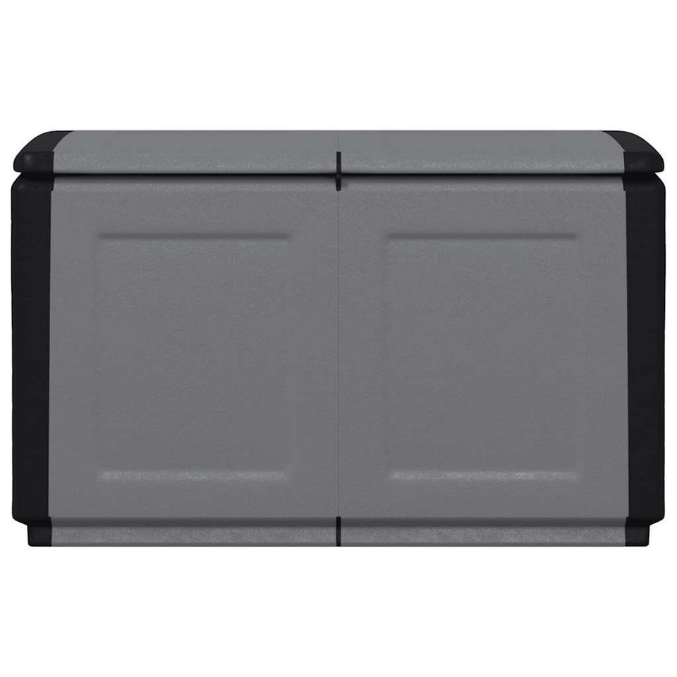 vidaXL Gartenbox Garten-Aufbewahrungsbox 96x53x57 cm 230 L Dunkelgrau Schwarz, Garten Schachtel