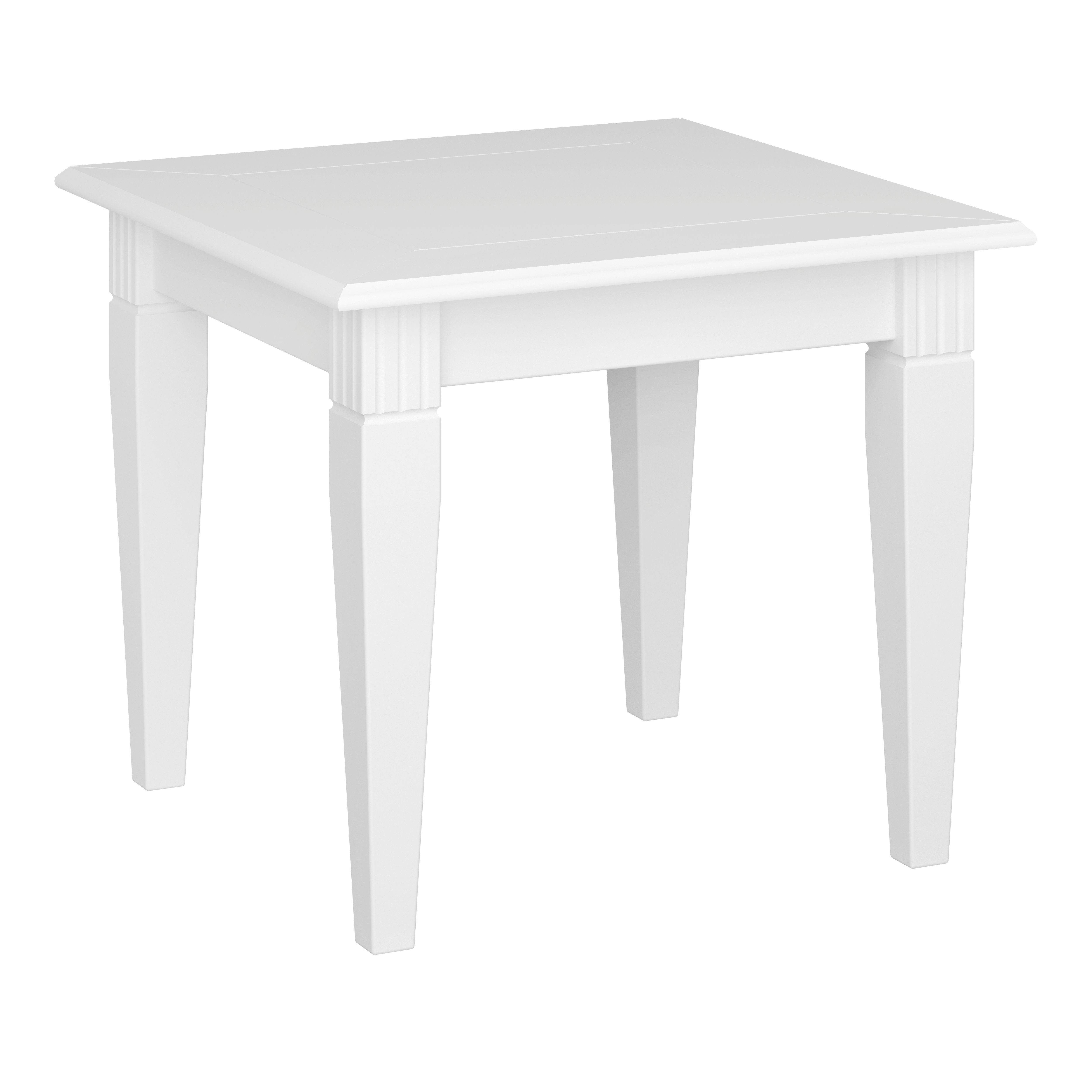 Couchtisch ebuy24 cm, 60x60 lackiert. weiss Venny Couchtisch