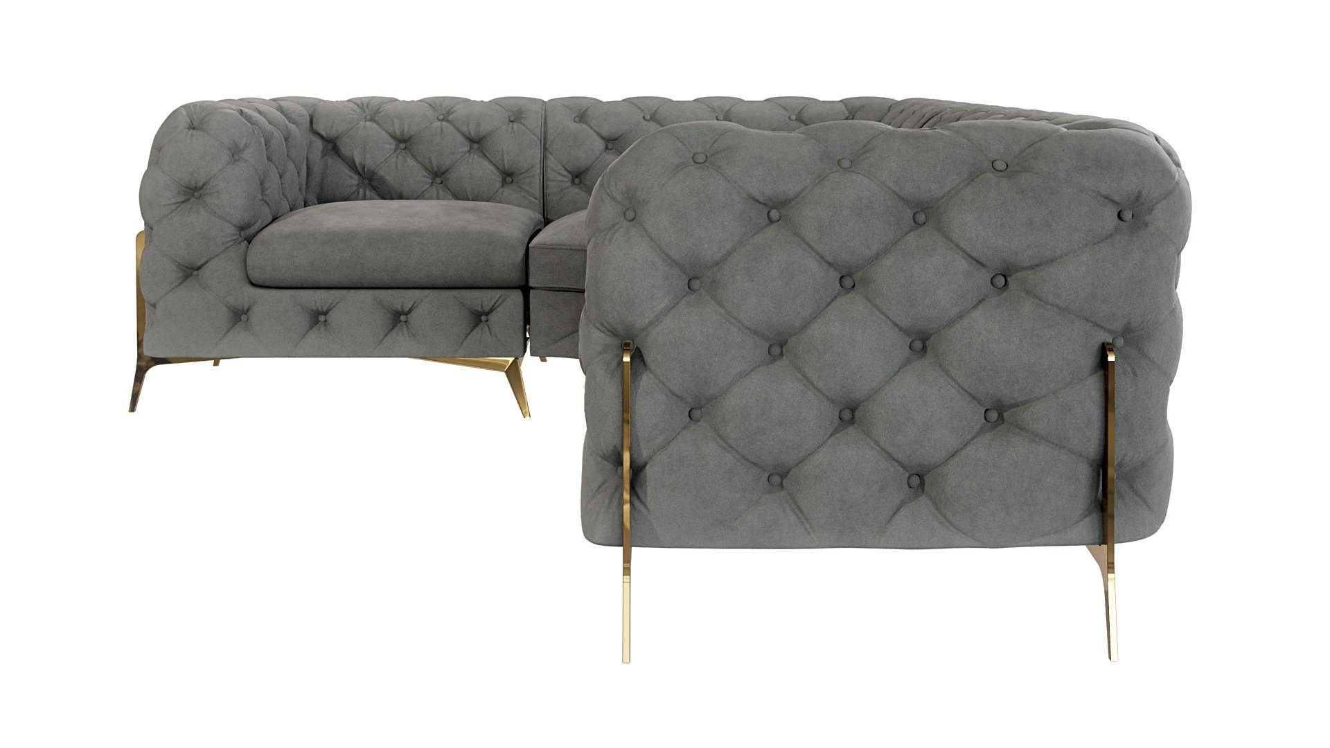 S-Style Möbel Ecksofa Ashley, Chesterfield mit günstig online kaufen