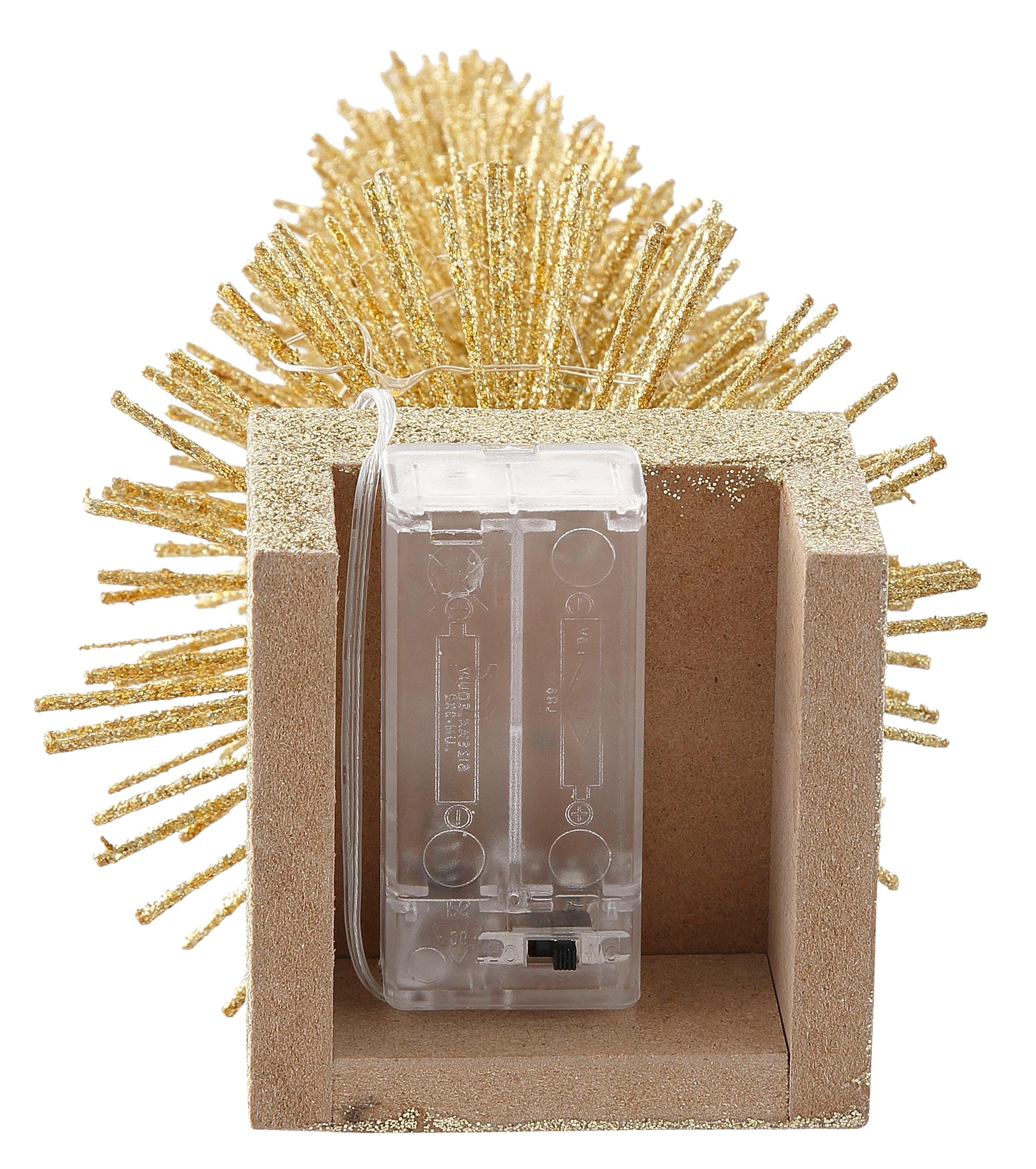 Creativ LED Weihnachtsdeko, fest champagner und integriert, Timer Baum Fernbedienung light LED Timerfunktion, mit