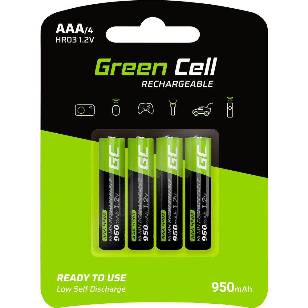 Green Cell Green Cell HR03 Micro (AAA)-Akku NiMH 950 mAh 1.2 V 4 St. Batterie