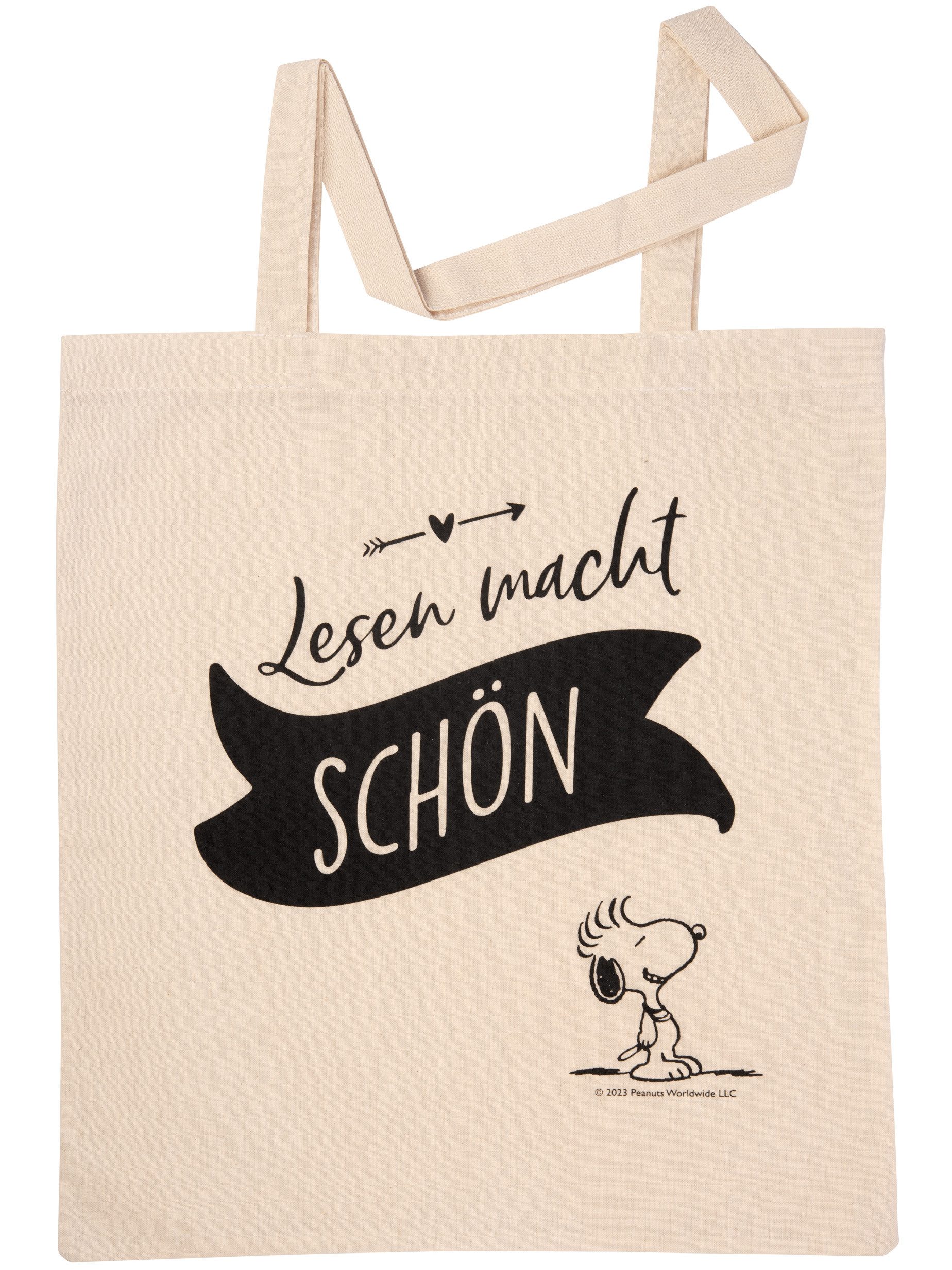 United Labels® Tragetasche Peanuts Snoopy - Lesen macht schön