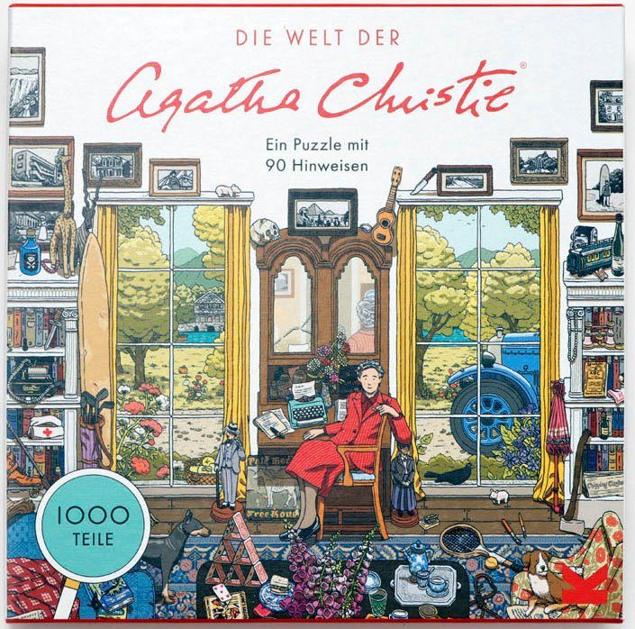 Laurence King Puzzle Die Welt der Agatha Christie, 1000 Puzzleteile, Made in Europe | Puzzle