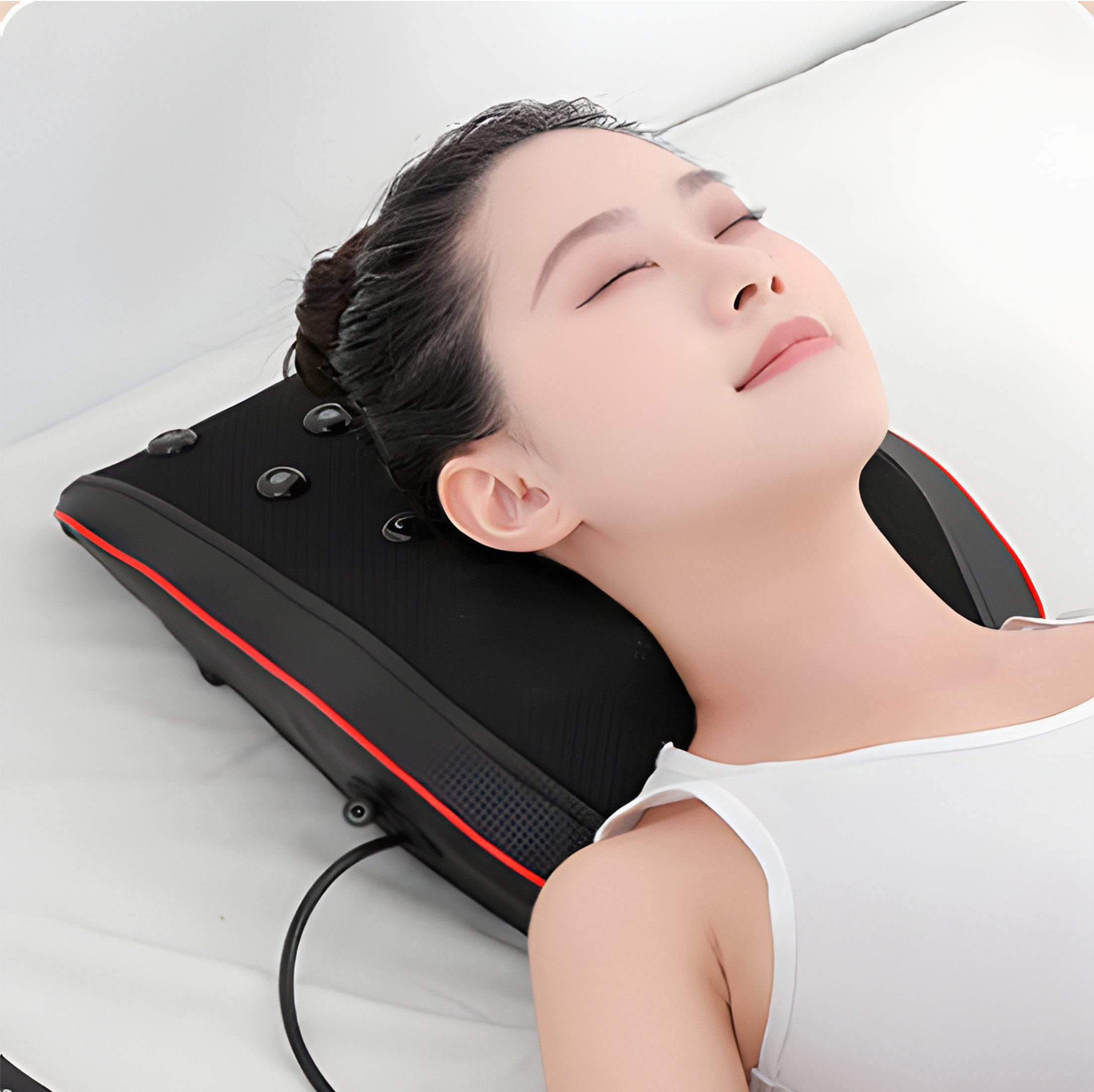 Massagekissen Schulter- und Nackenmassagegerät mit 5 Modi & 4 Vibrationen