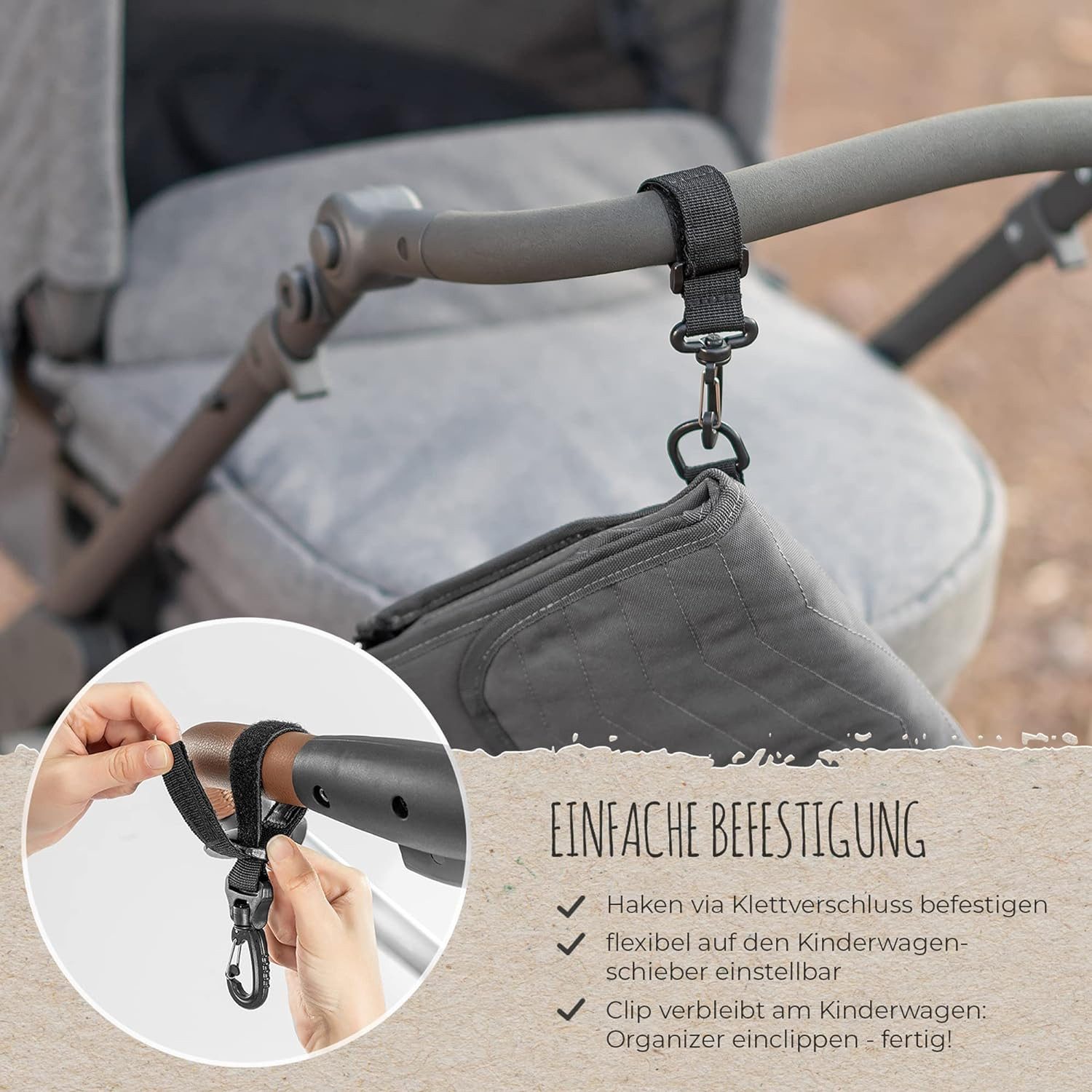 cofi1453 Wickeltasche - Wickelorganizer mit Unterlage Reer Growing Wickel-Umhängetasche
