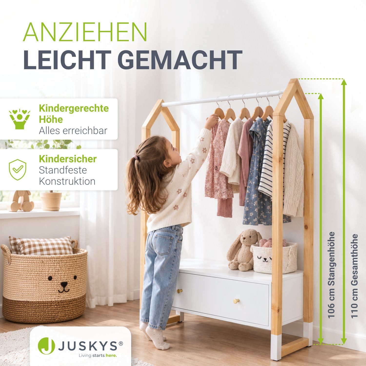 Weiße Holz Kleiderständer kaufen » Weiße Holz Kleiderstangen