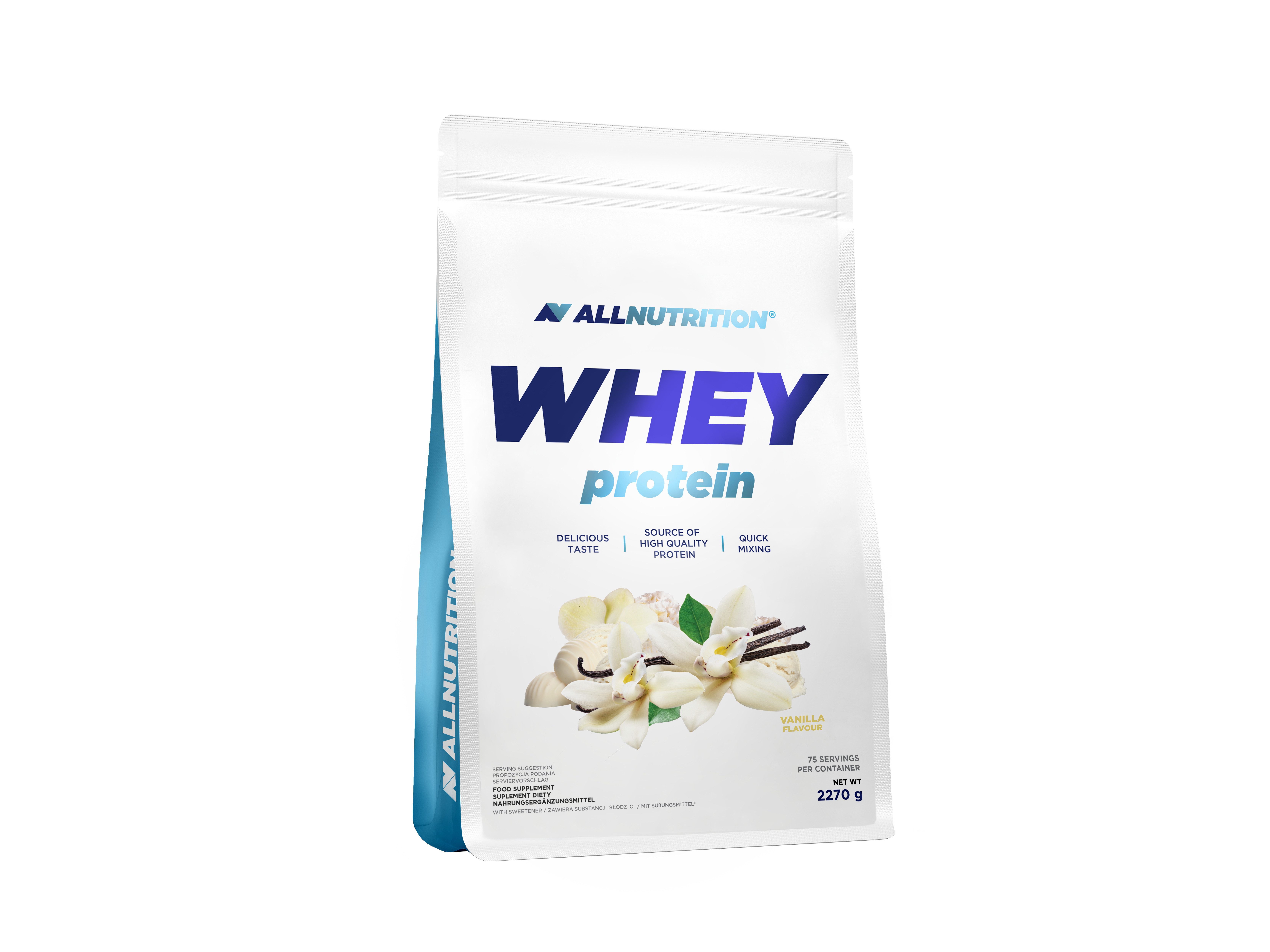 ALL NUTRITION ALLNUTRITION Whey Protein WPC 2,27Kg Pulver, 2270 g, Hoher Anteil an BCAA-Aminosäuren