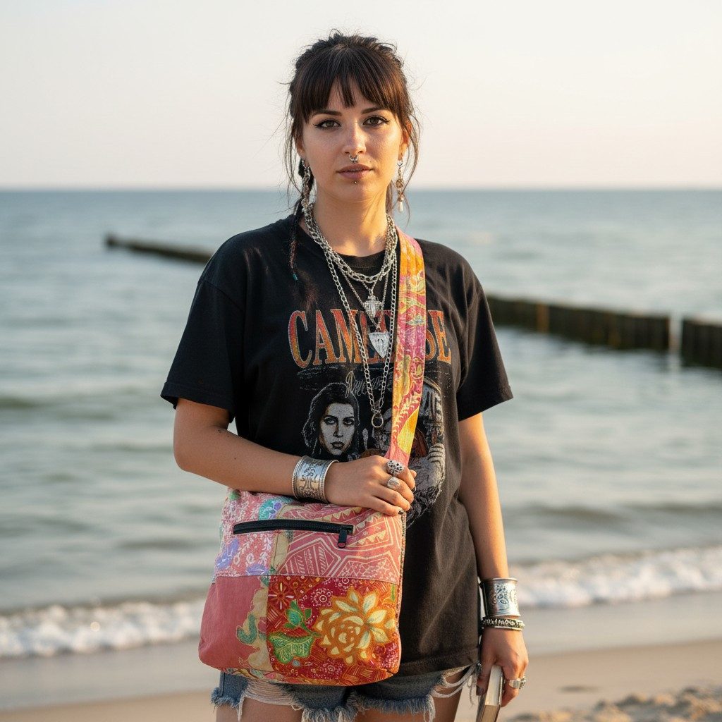 Guru-Shop Schultertasche Boho Schultertasche, Patchwork Tasche -.. günstig online kaufen