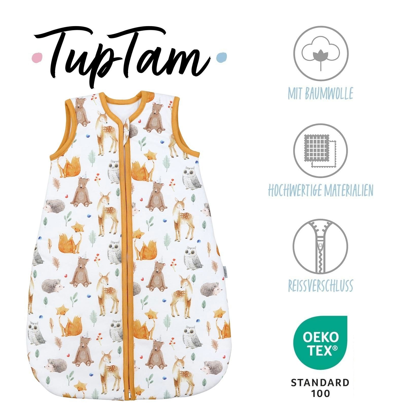 TupTam Babyschlafsack Kugelschlafsack ohne Ärmel 2.5 TOG Ganzjahr – Bild 2 von 5