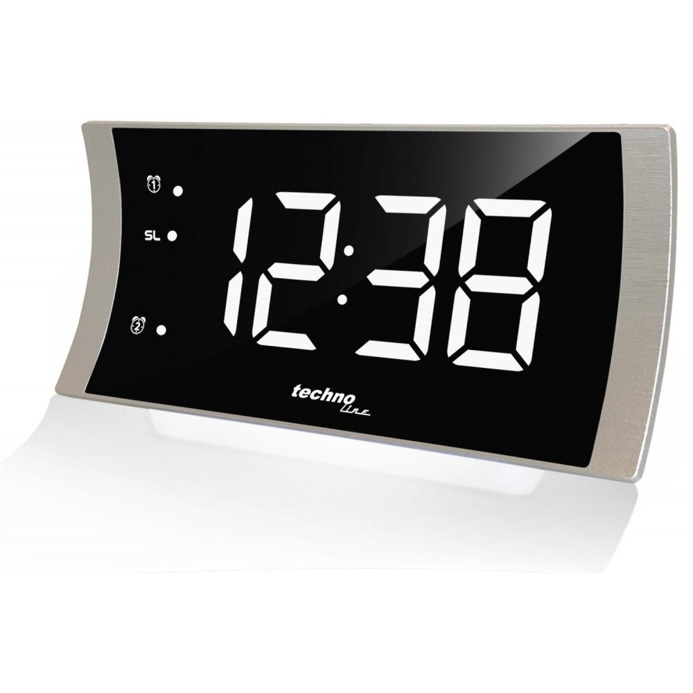 technoline WT 494 Uhrenradio in silber Uhrenradio