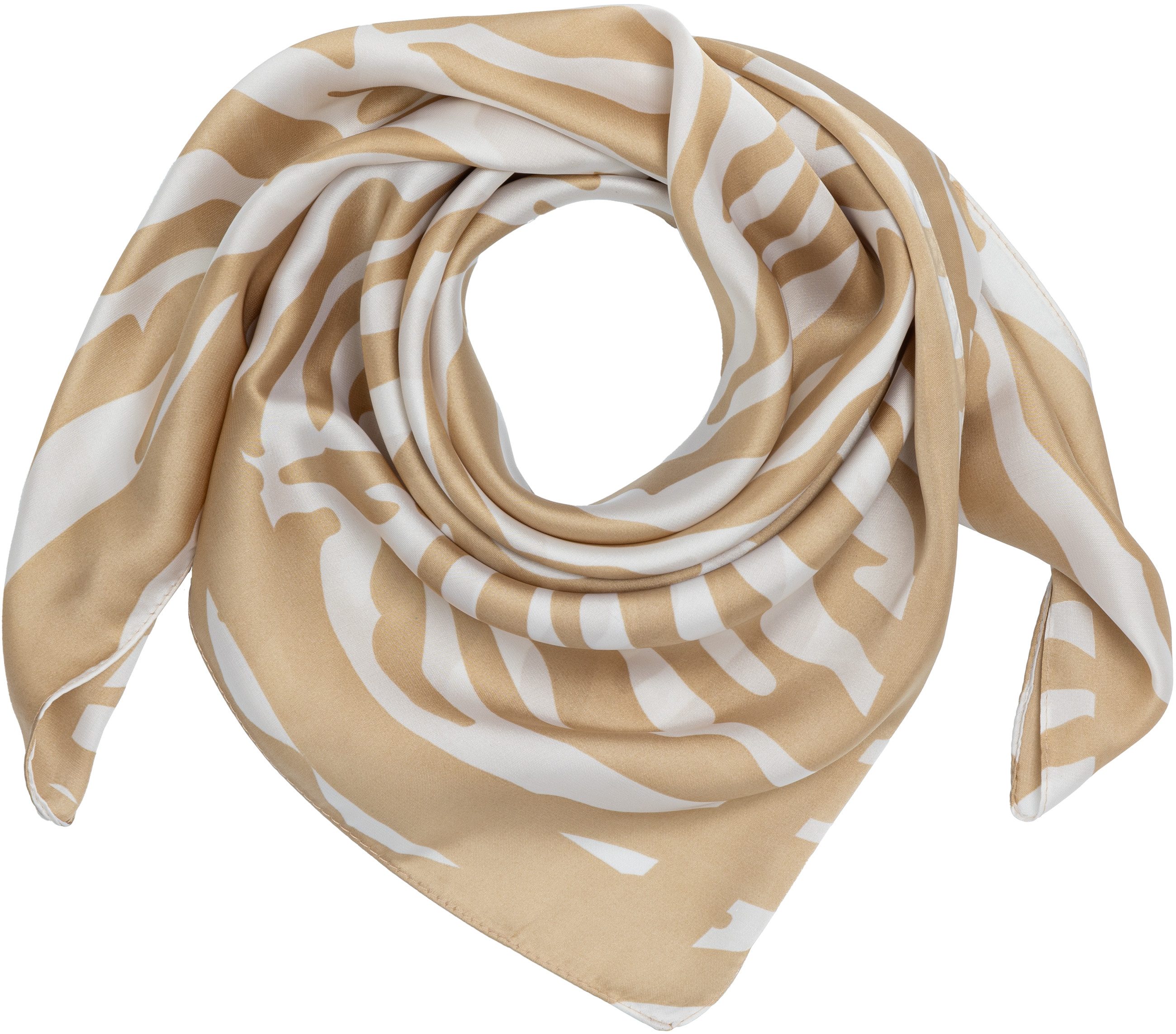 Modeschal SC537 sommerlich leichtes Damen Halstuch mit Zebra Muster