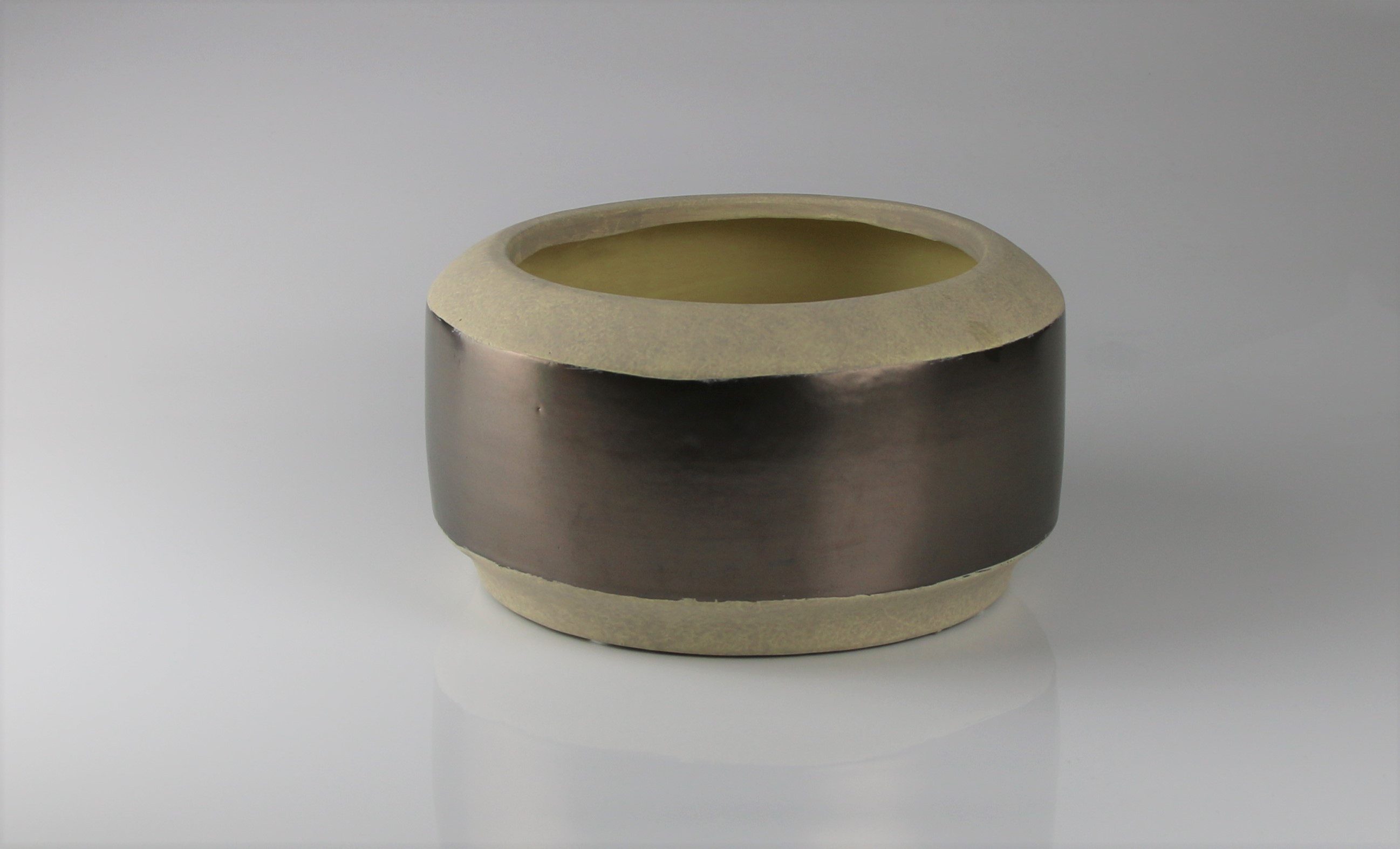 AM Design Dekoschale aus Holz und Keramik, Ø: 24 cm