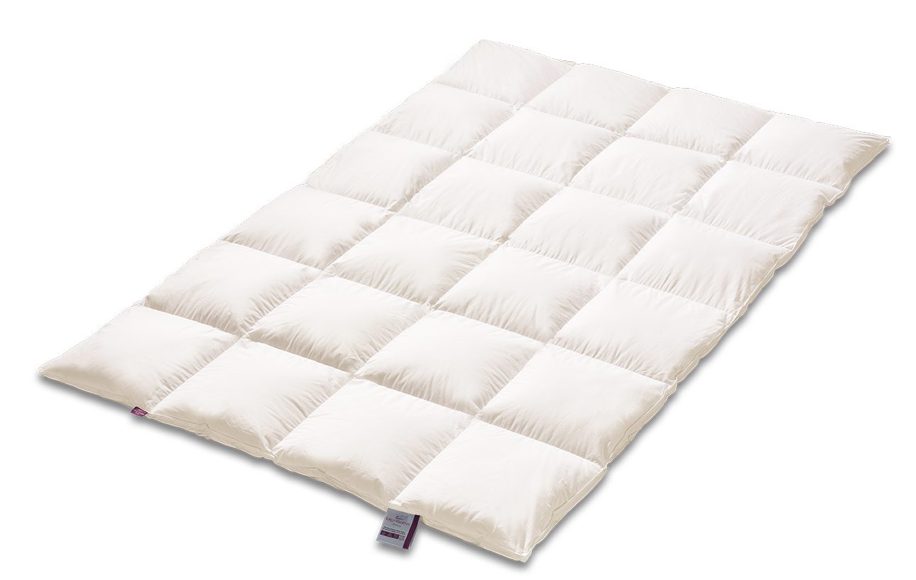 Kauffmann Daunenbettdecke Superior - Extra Warm, Daunenbettdecke mit 2cm Innen- und Außensteg, Füllung: 100% Daunen, Bezug: 100% Baumwolle, Extra warm für kalte Winternächte