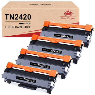 Toner Kingdom Tonerpatrone Toner Kompatibel für Brother TN-2420 TN2420 TN 2420, (mit neuestem Chip), MFC-L2710DW DN L2730DW L2750DW HL-L2350DW L2375DW L2310D