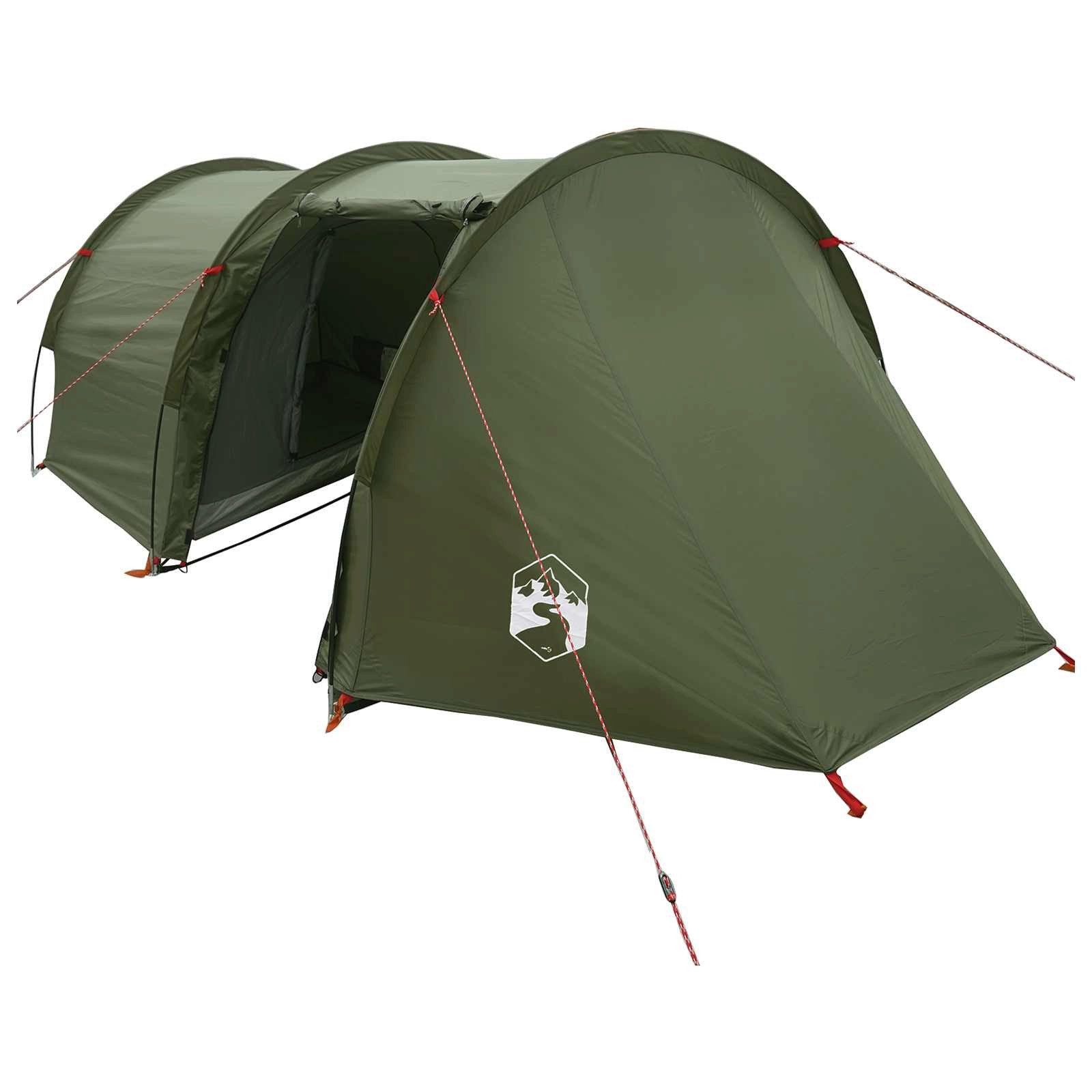 vidaXL Tunnelzelt Tunnelzelt Olive Grün 410 x 175 x 105 cm Polyester und Stahl, (1 tlg)
