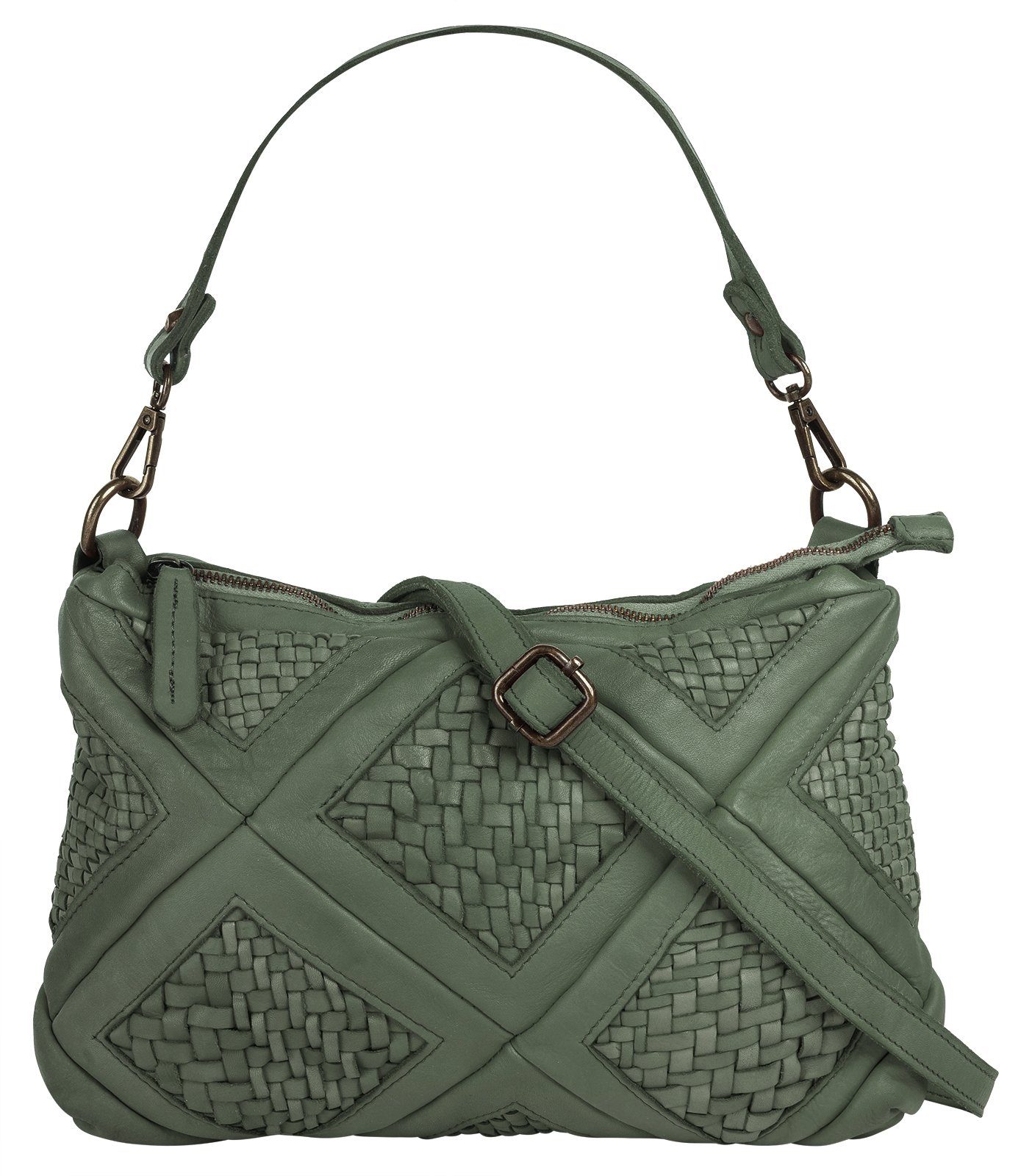 Samantha Look Umhängetasche echt Leder, Made in Italy günstig online kaufen