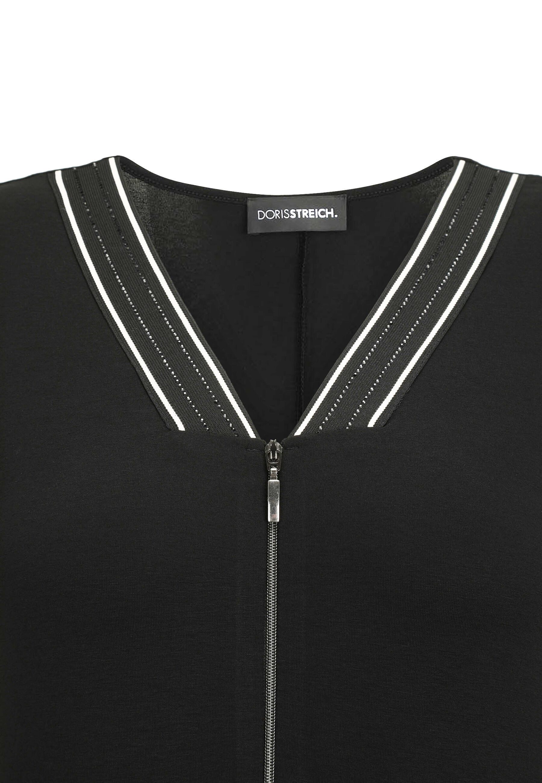 Doris Streich Jumpsuit (1-tlg) mit Strass-Streifenband