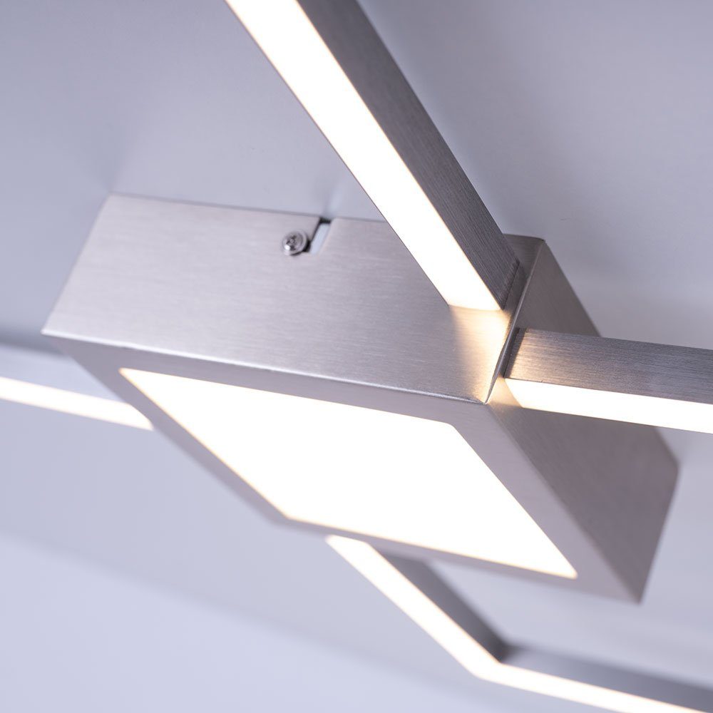 TRIO Leuchten fest LED Beleuchtung verbaut, Switch Dimmer LED Design Ess Lampe Zimmer Wohn Decken LED-Leuchtmittel Warmweiß, Deckenleuchte