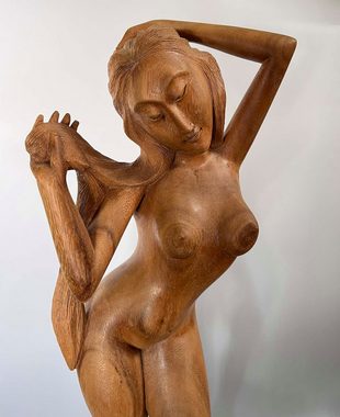 Asien LifeStyle Skulptur Asiatische Aktfigur Holz Skulptur Thailand
