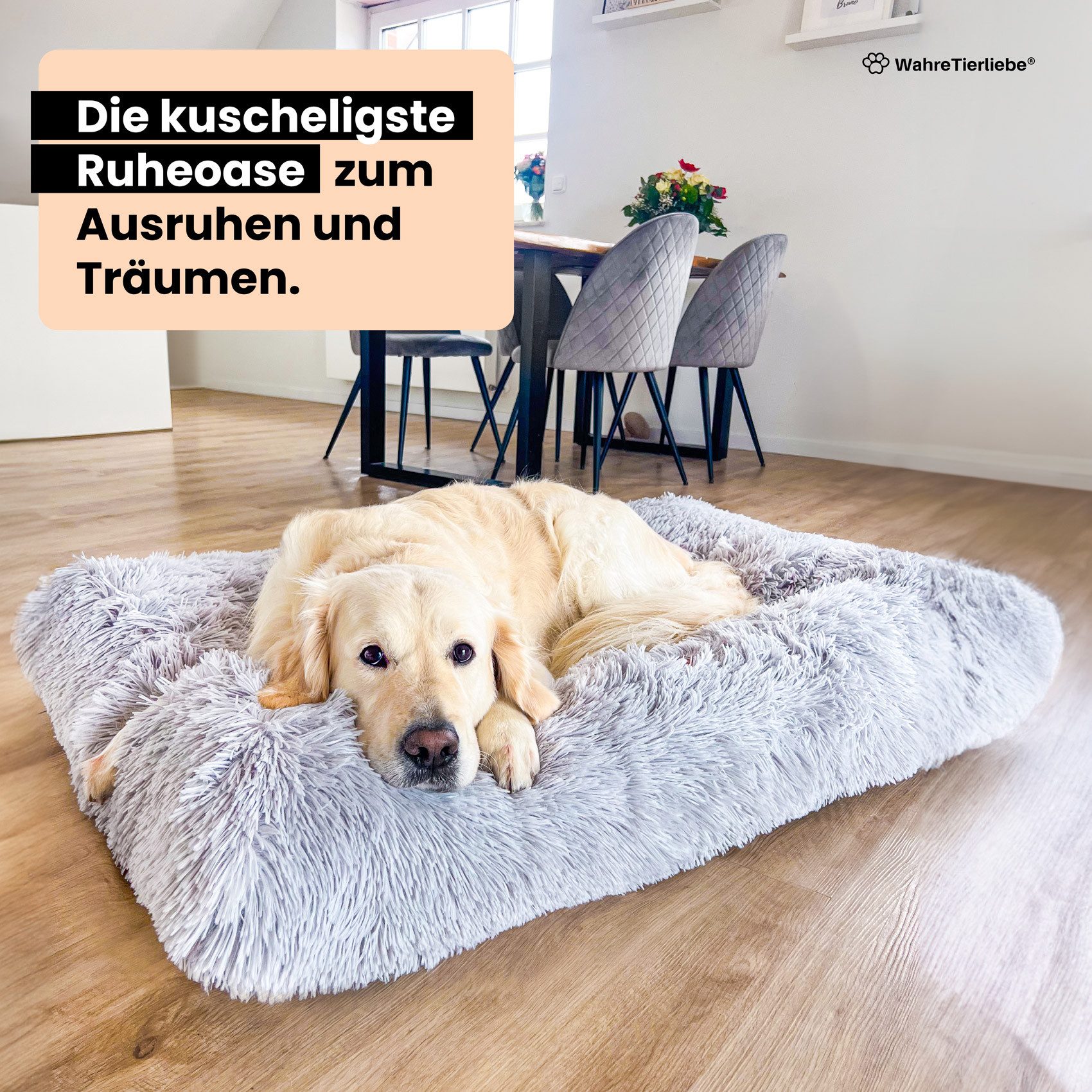 Wahre Tierliebe Tierbett Hundekissen Fluffy - günstig online kaufen