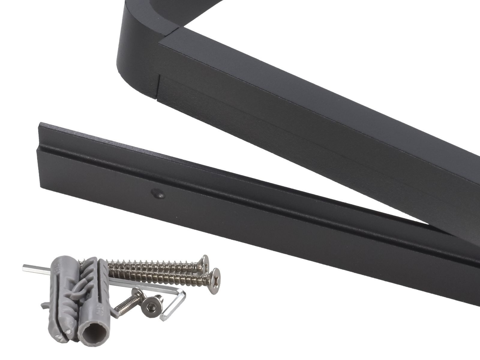 Zone Denmark Handtuchhalter RIM, Handtuchstange, verdeckte Wandmontage, Handtuchhalterung, schwarz