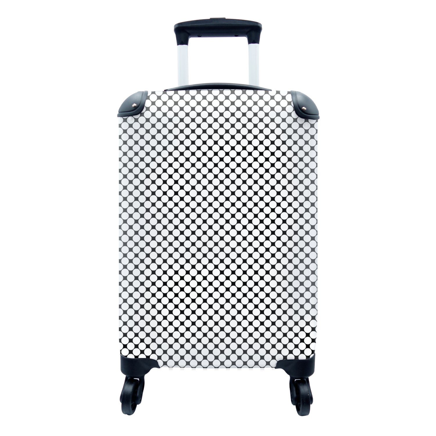 Reisetasche MuchoWow Gestaltung Muster Reisekoffer - mit Handgepäck Trolley, Rollen, Handgepäckkoffer - 4 - Linie für Farbe, Ferien, rollen,
