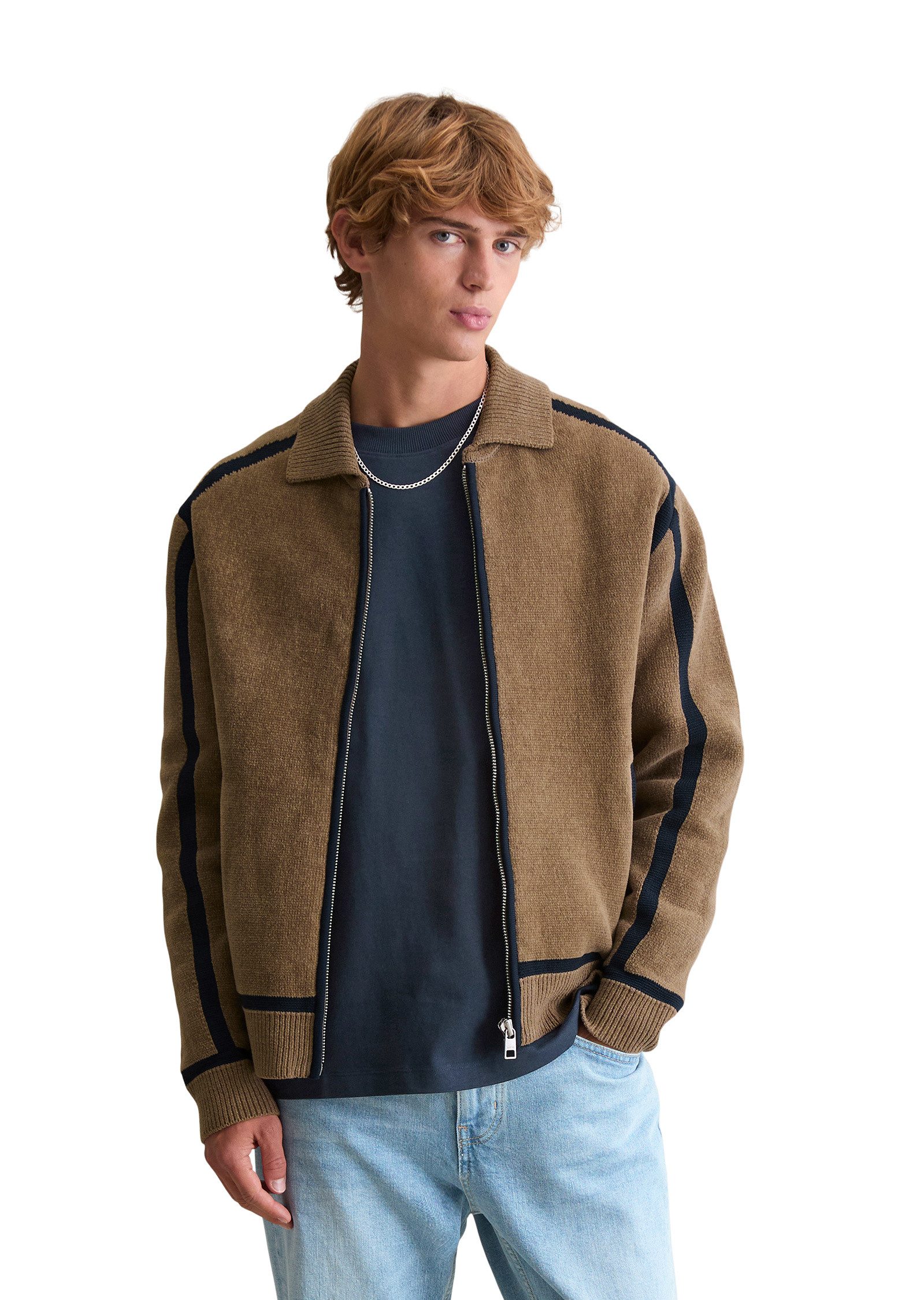 Marc O'Polo DENIM Cardigan aus weichem Bio-Baumwoll-Chenille