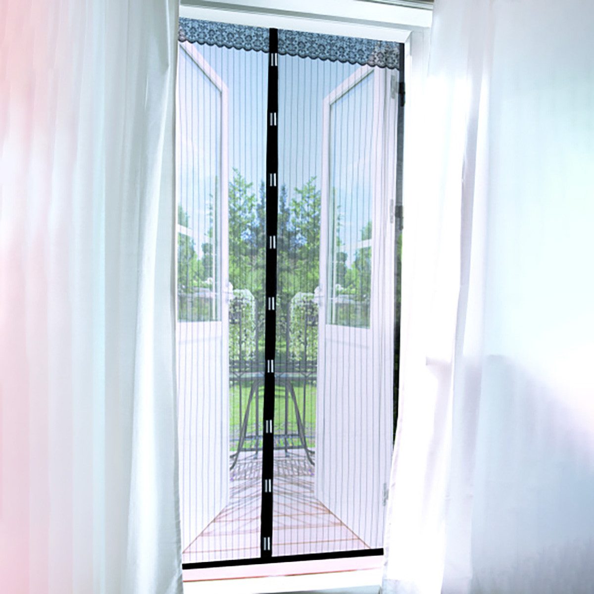 Magnethalter für Gardinen Guard 'N Care - Magnet Fliegengitter Tür Vorhang Anti-Insekten/ Sof