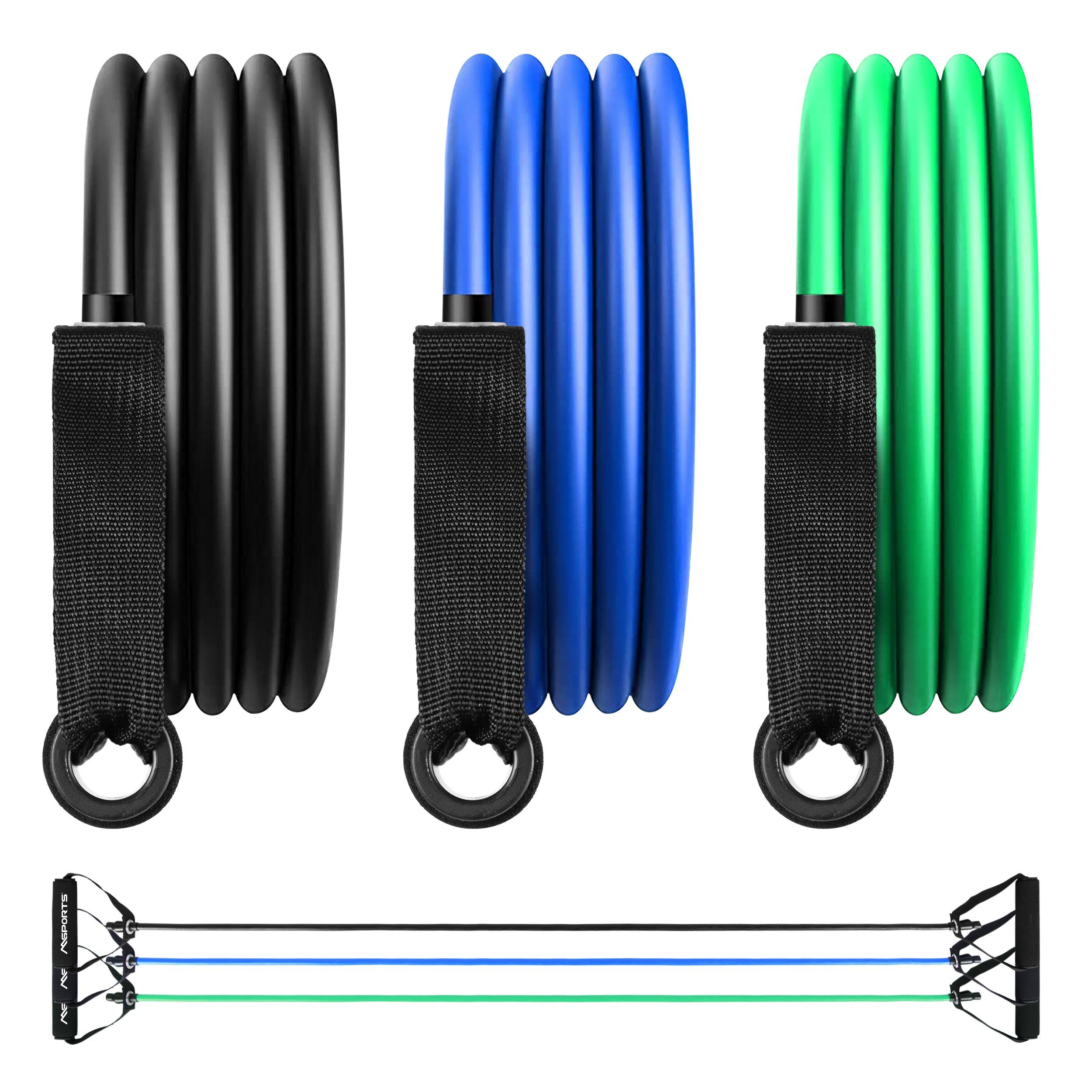 Trainingsband MSPORTS Tube Expander Premium 3er Set Resistance Band