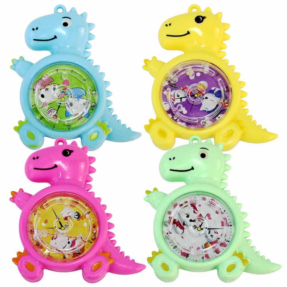 B&G INTERNATIONAL 48 Stück Dinosaurier Geduldspiel Kugellabyrinth - ca. 8 cm, Puzzleteile