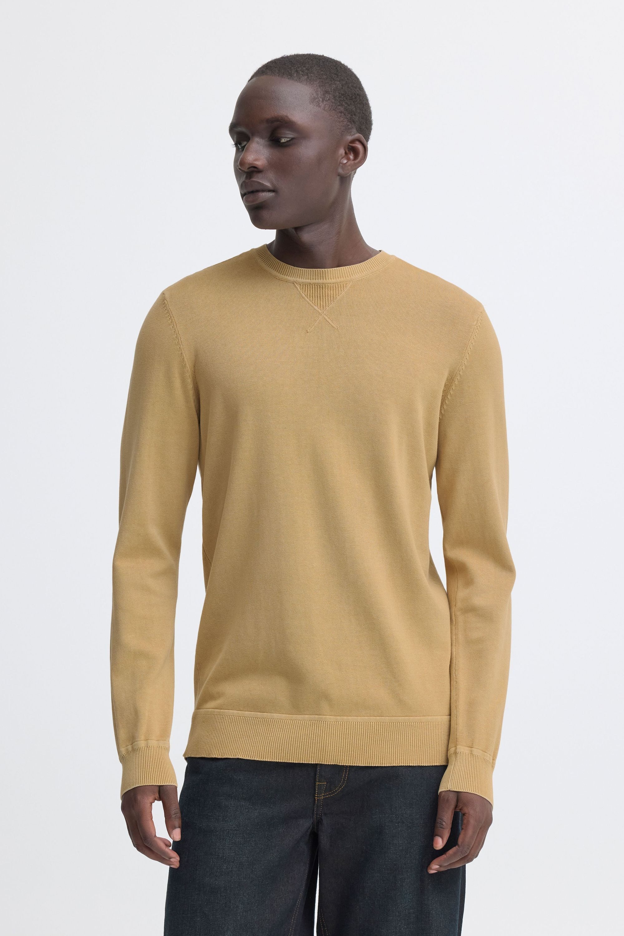 Blend Strickpullover BHAddo Schöner Feinstrick-Pullover mit leichten Waschungen